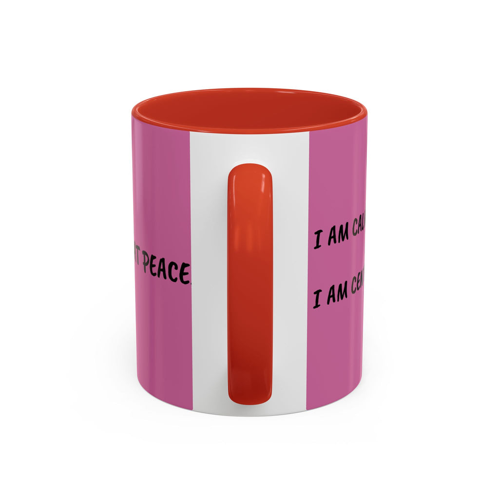 Hedgehog Sunflower Coffee Mug — "I Am At Peace" Accent Ceramic Mug