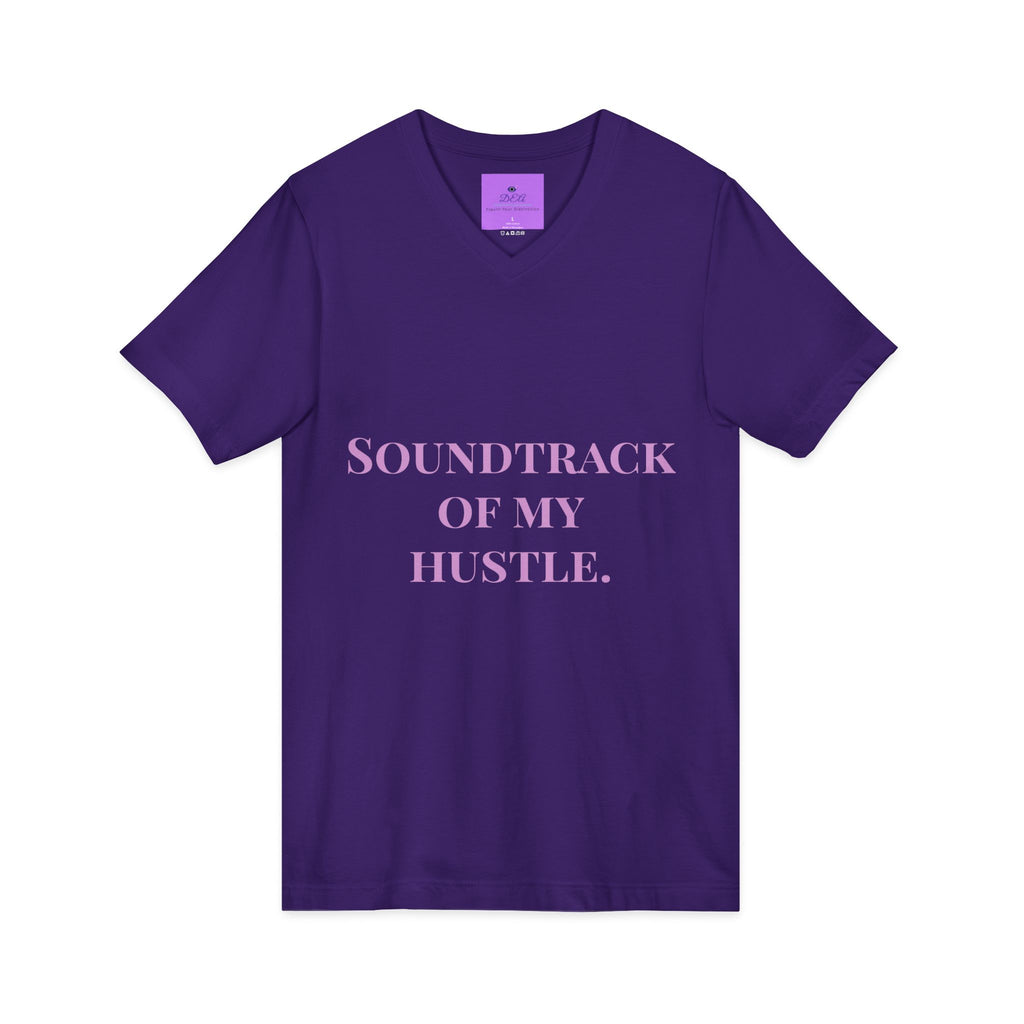 Galaxy iPod Music Tee — Retro Space Music V-Neck T‑Shirt