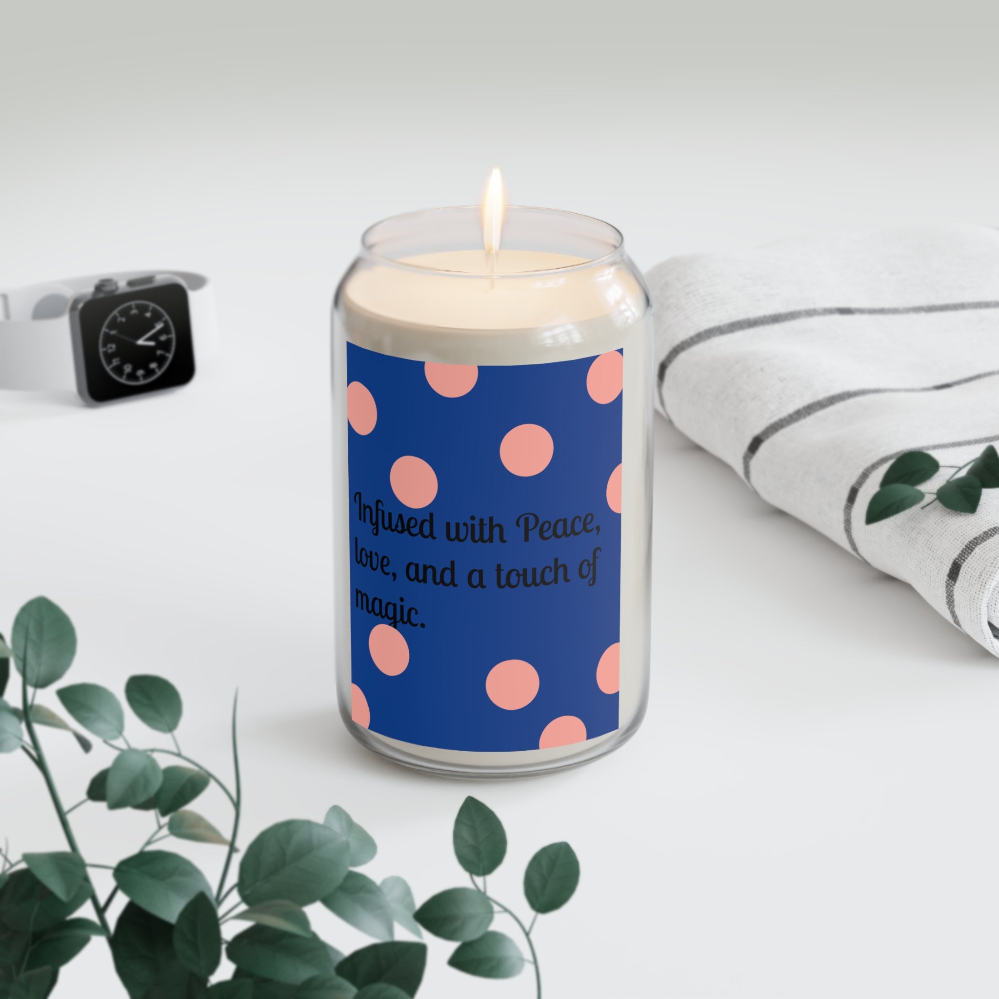 Soy Candle — "Infused with Peace, Love, and a Touch of Magic" (13.75 oz)