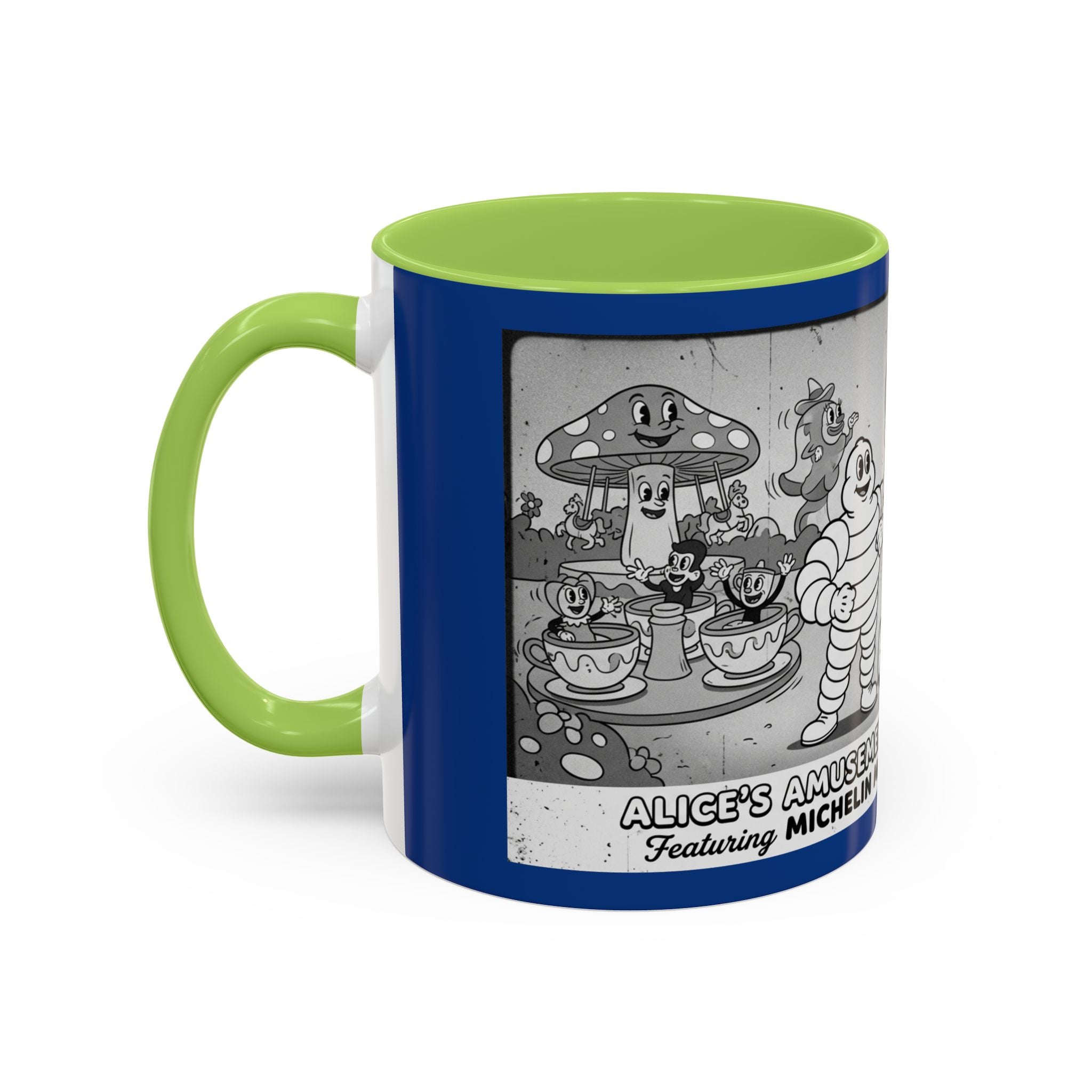 Vintage Amusement Park Characters Coffee Mug (Accent 11/15oz)