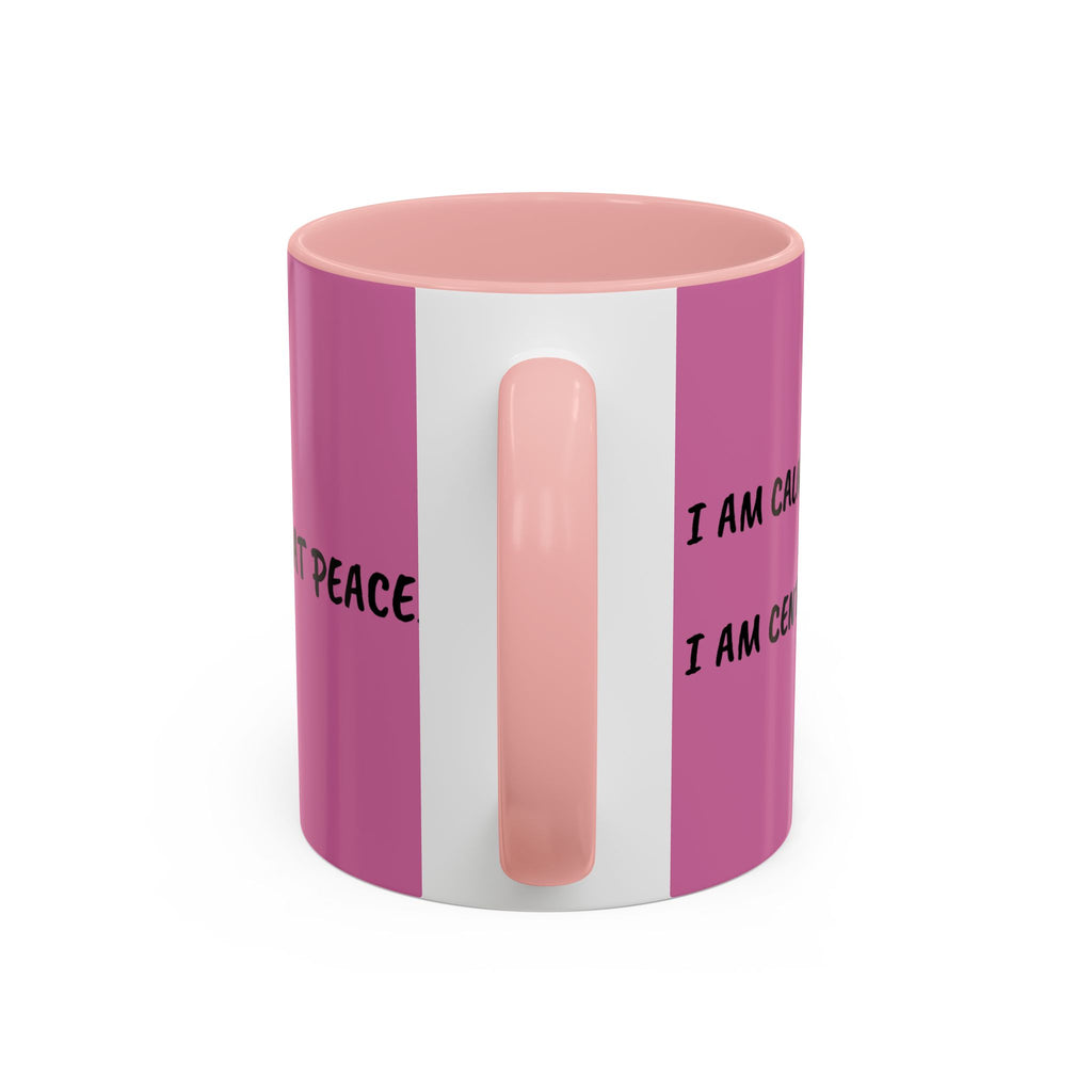 Hedgehog Sunflower Coffee Mug — "I Am At Peace" Accent Ceramic Mug