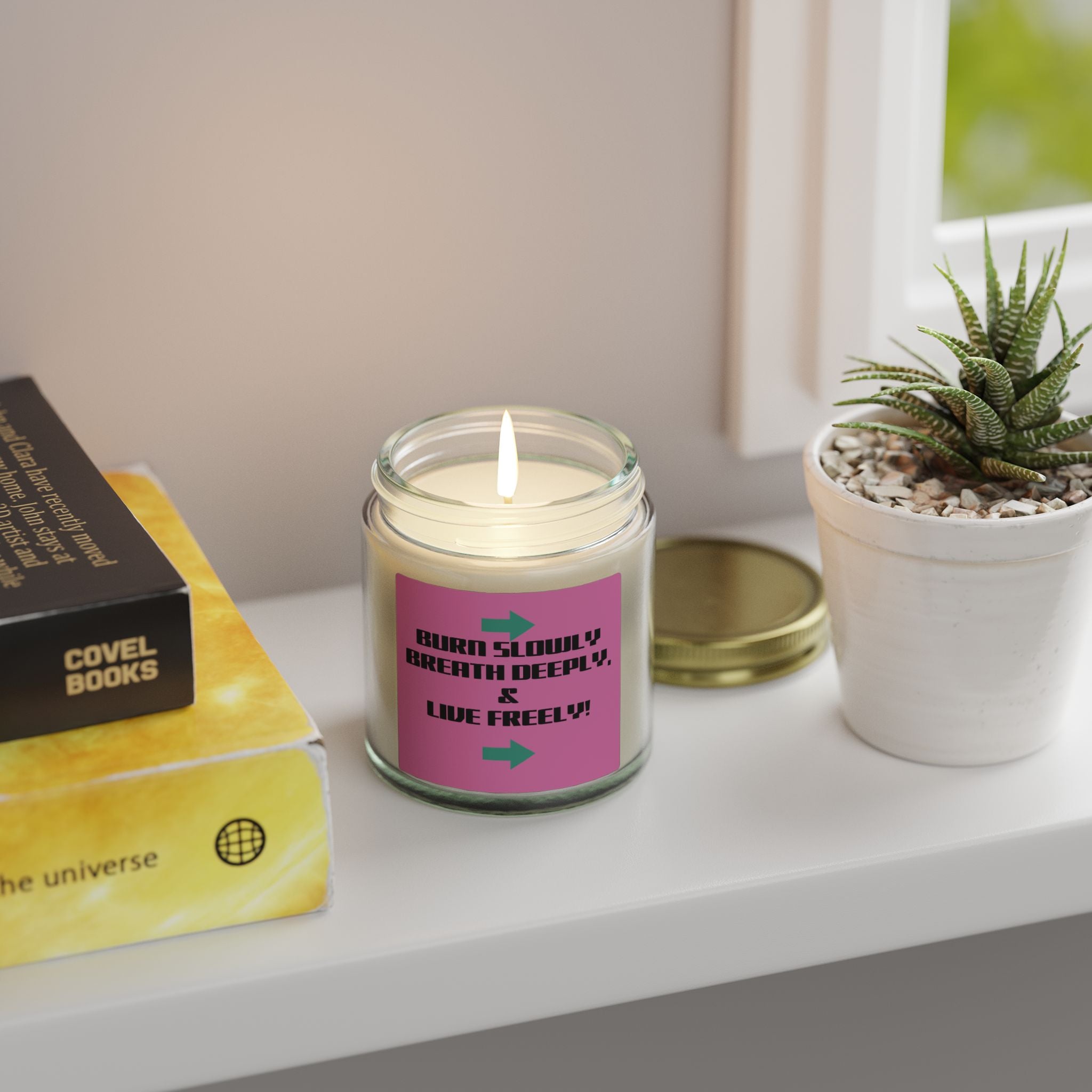 BE FREE Coconut Apricot Scented Candle — 4oz & 9oz