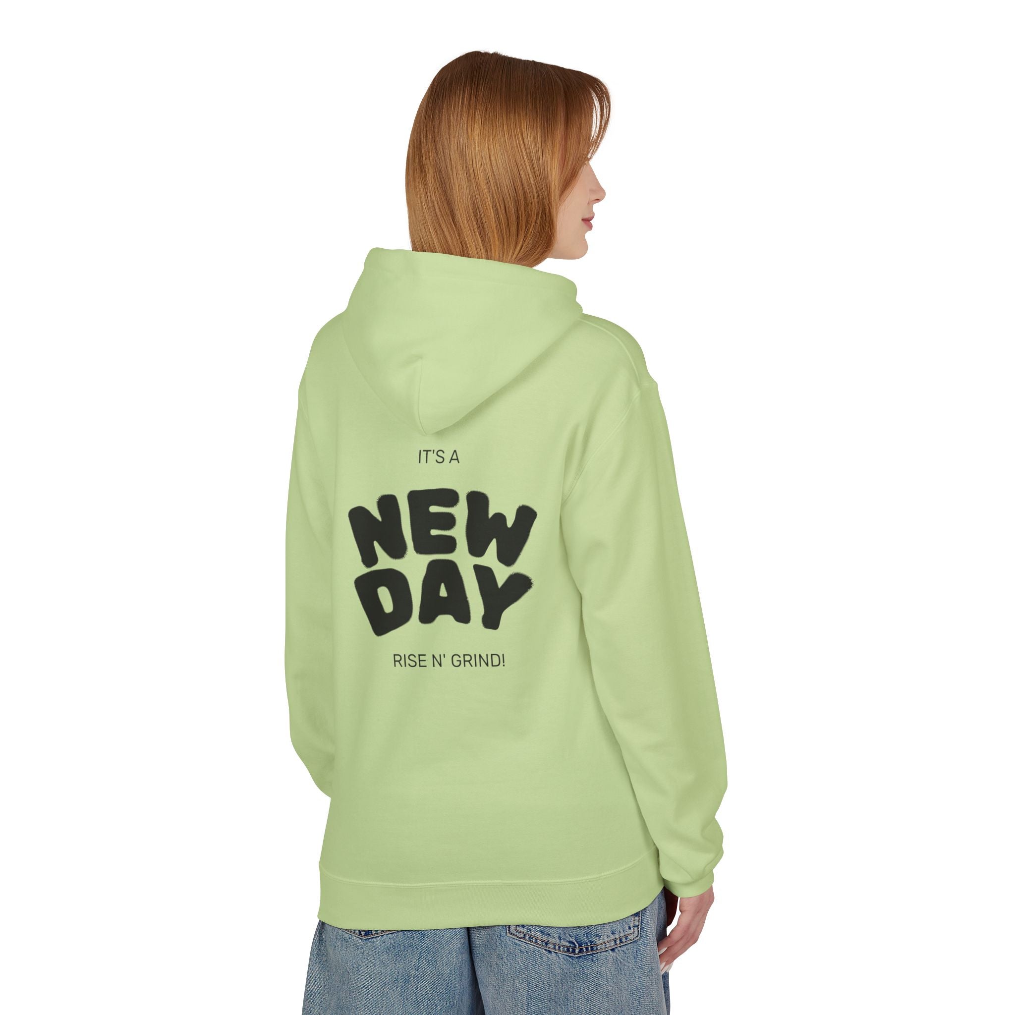 New Day Hoodie — Sunrise Motivation Graphic Pullover