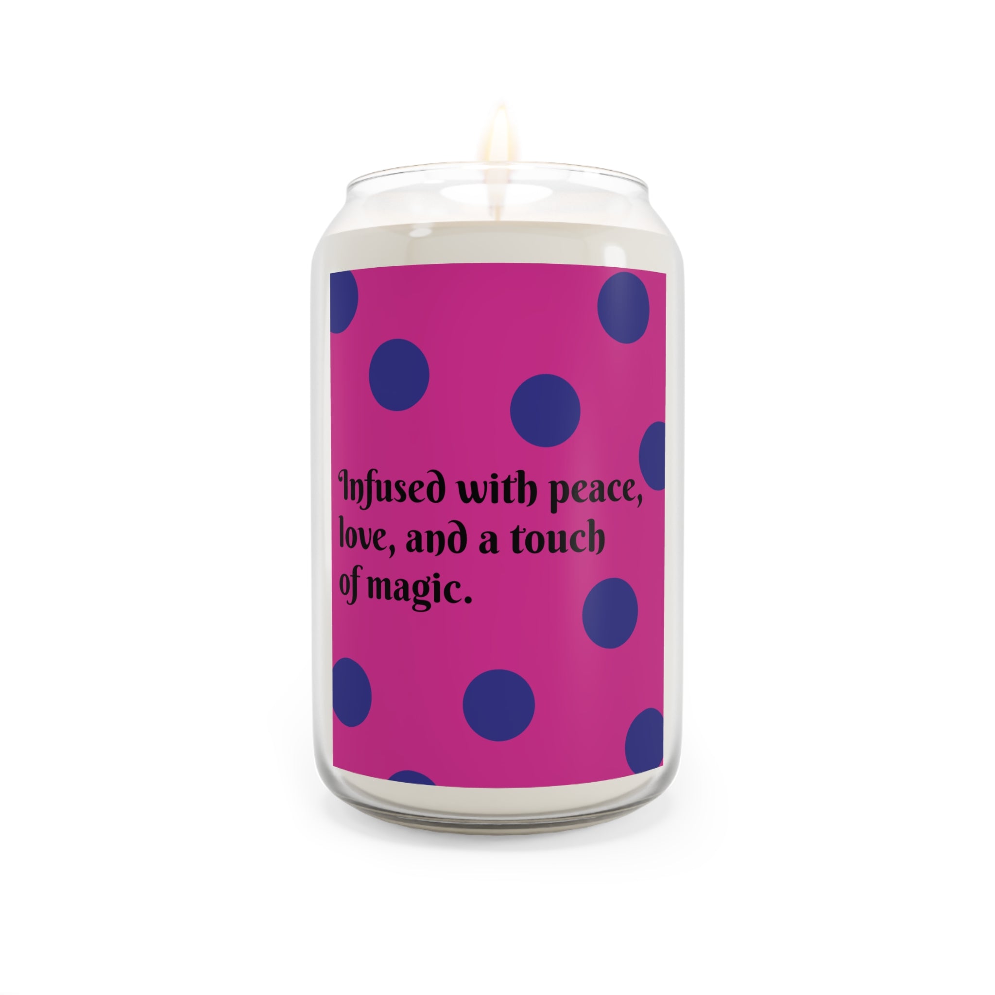 Soy Candle — "Infused with Peace, Love, and a Touch of Magic" (13.75 oz)