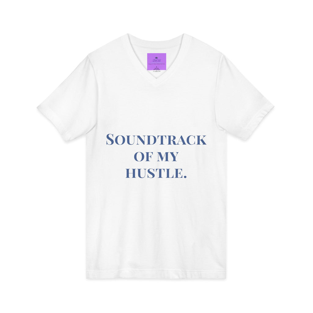 Galaxy iPod Music Tee — Retro Space Music V-Neck T‑Shirt