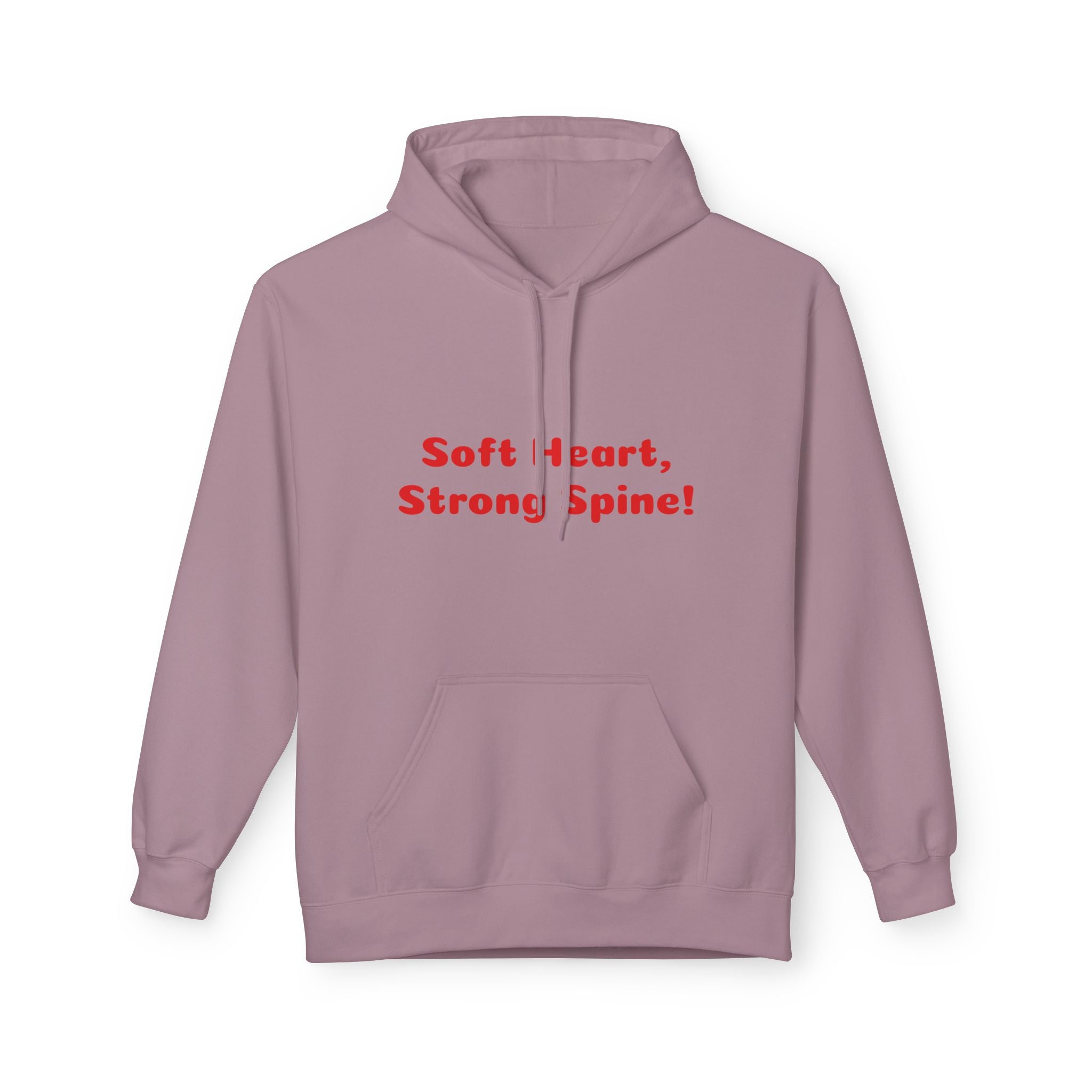 Spine & Blossoms Hoodie — "Soft Heart, Strong Spine!" Graphic Pullover