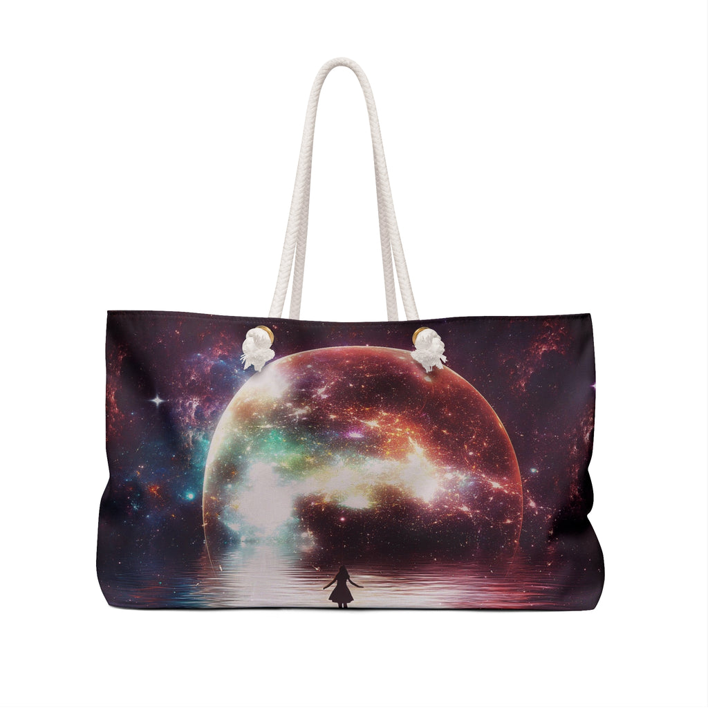 Cosmic Dream Weekender Bag — Moonlit Galaxy Travel Tote