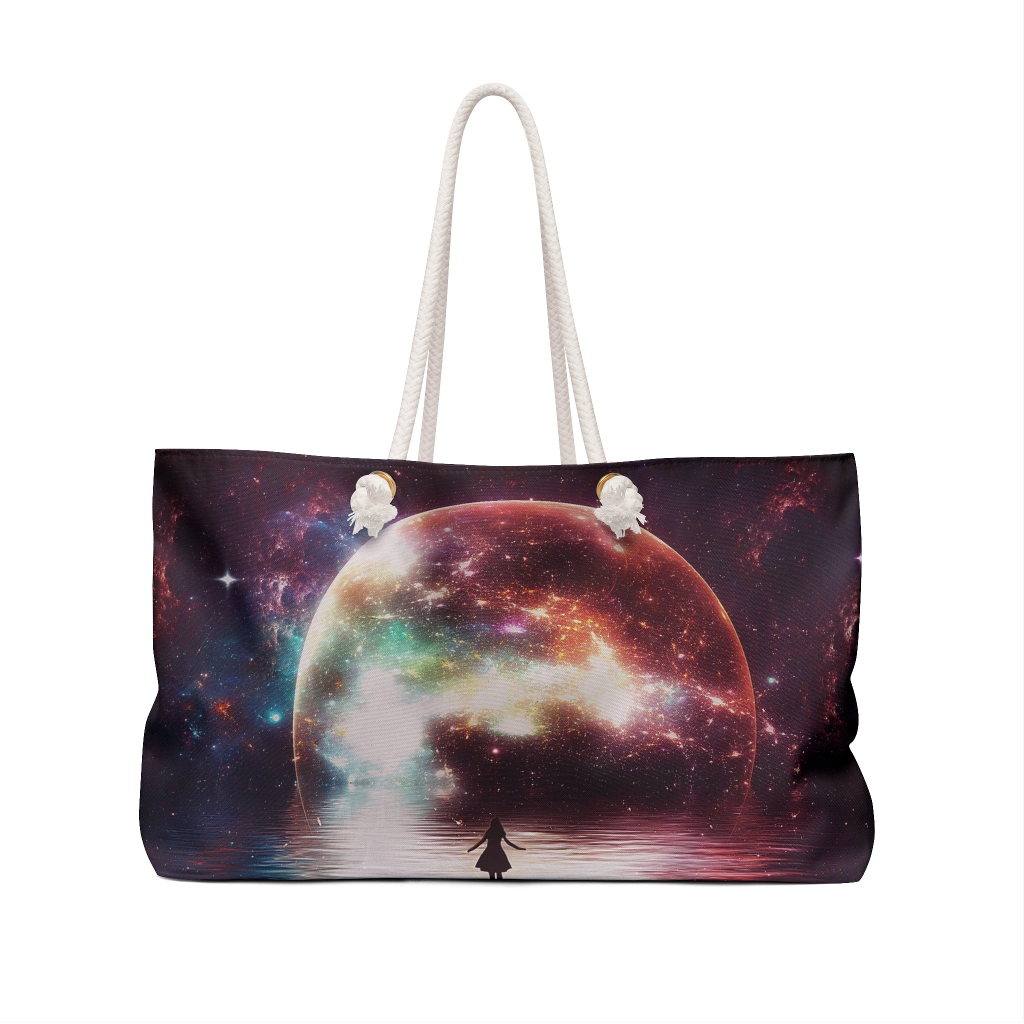 Cosmic Dream Weekender Bag — Moonlit Galaxy Travel Tote