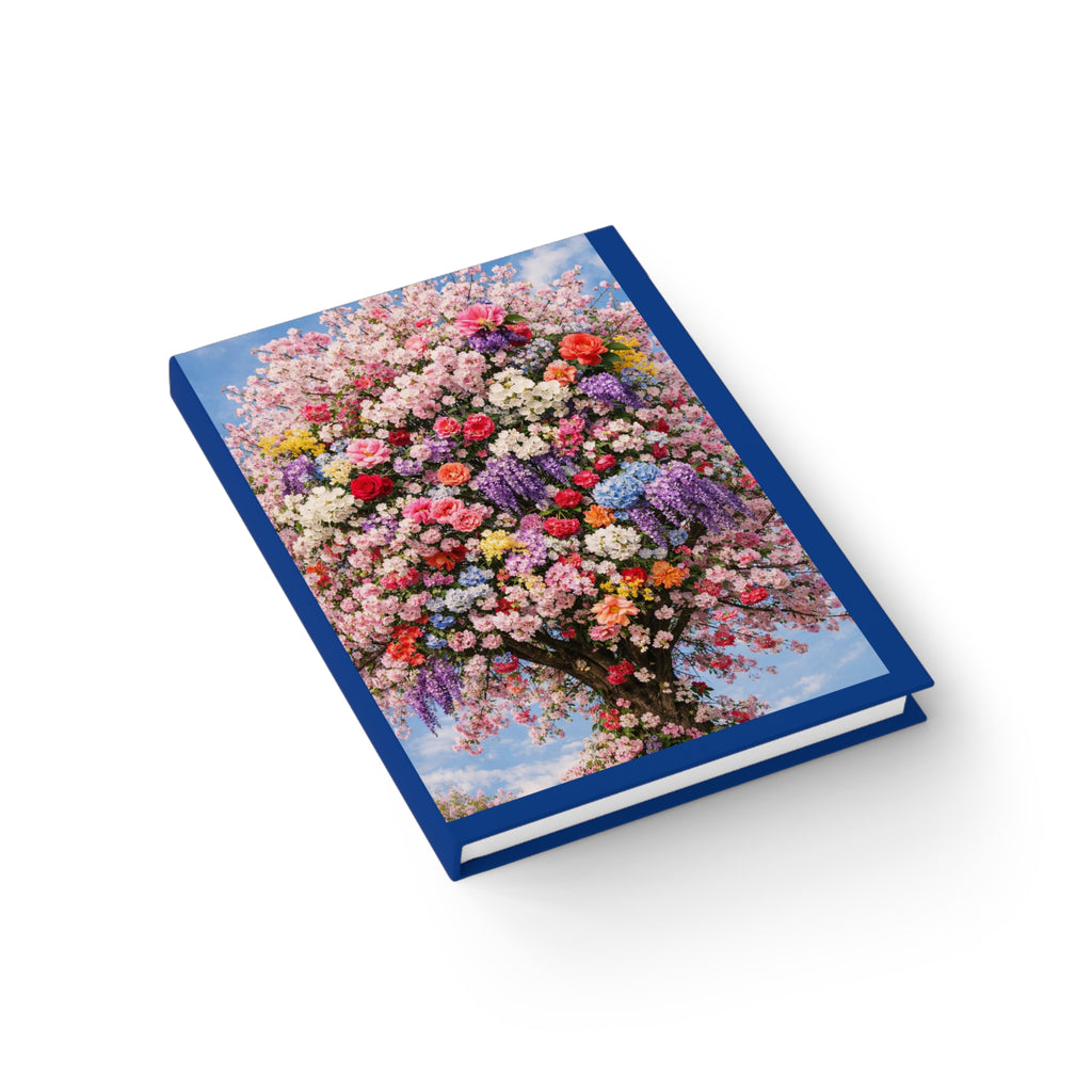 Floral Blossom Tree Journal — Lined Notebook for Gardening, Gratitude & Daily Notes