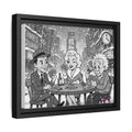 Vintage Celebrity Trio Matte Canvas Print — Framed Retro New York Wall Art