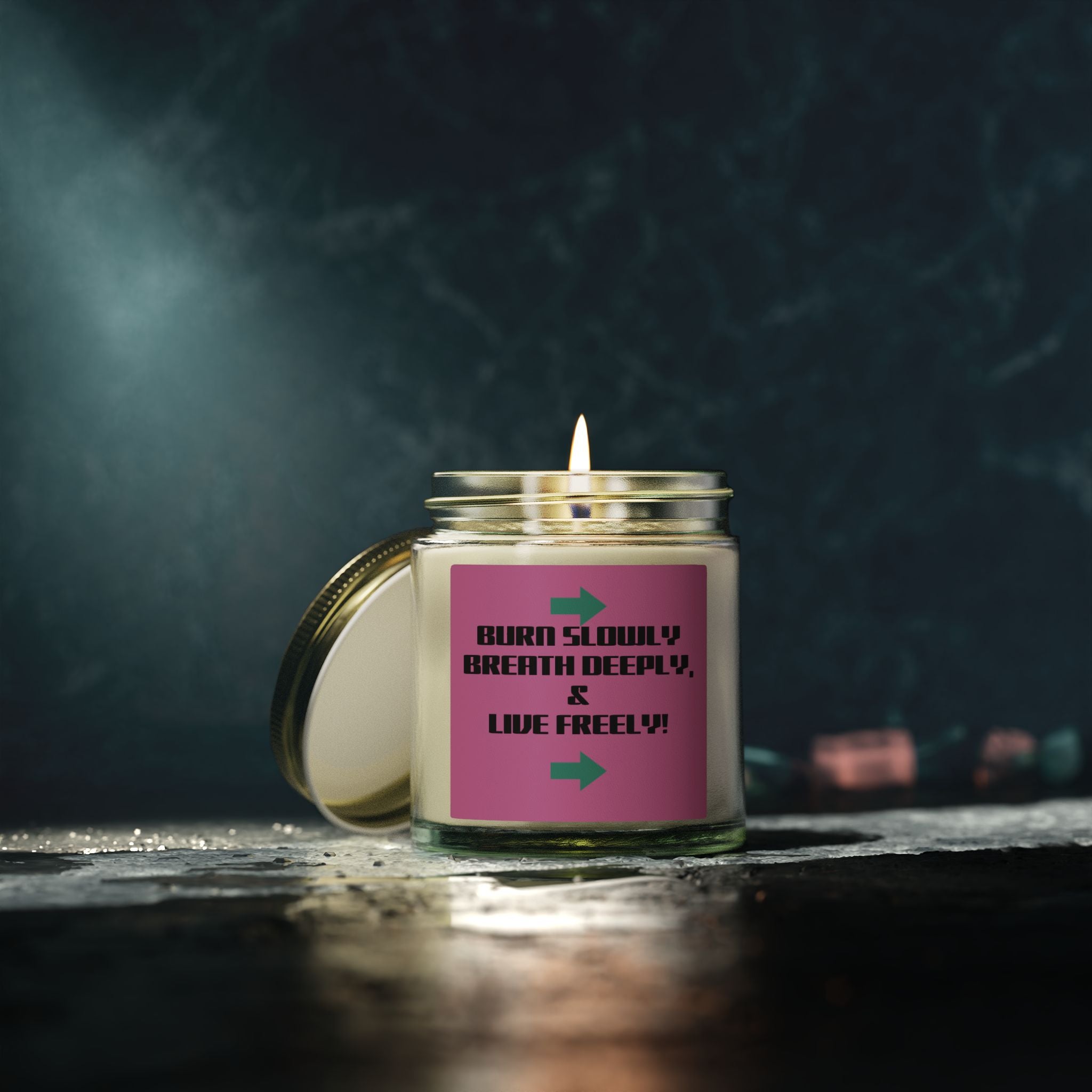 BE FREE Coconut Apricot Scented Candle — 4oz & 9oz