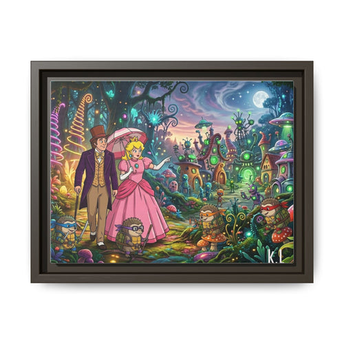 Alien Fantasy Matte Canvas Print (Framed)