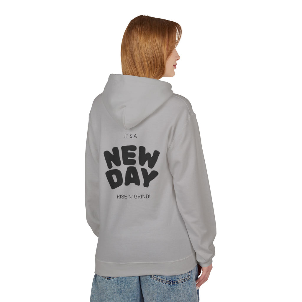 New Day Hoodie — Sunrise Motivation Graphic Pullover