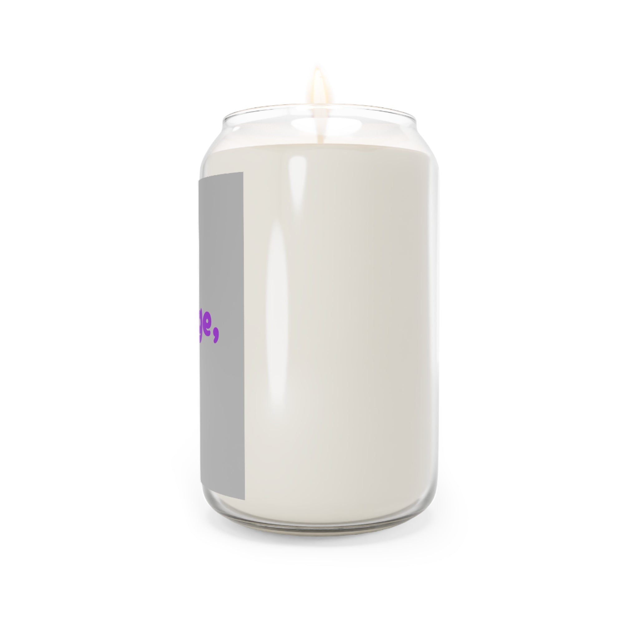 Soy Candle — "Inhale Courage, Exhale Fear" Motivational Scented Candle (13.75 oz)