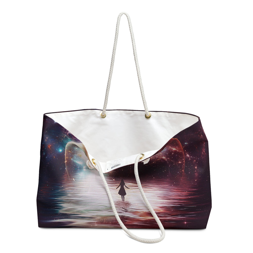 Cosmic Dream Weekender Bag — Moonlit Galaxy Travel Tote