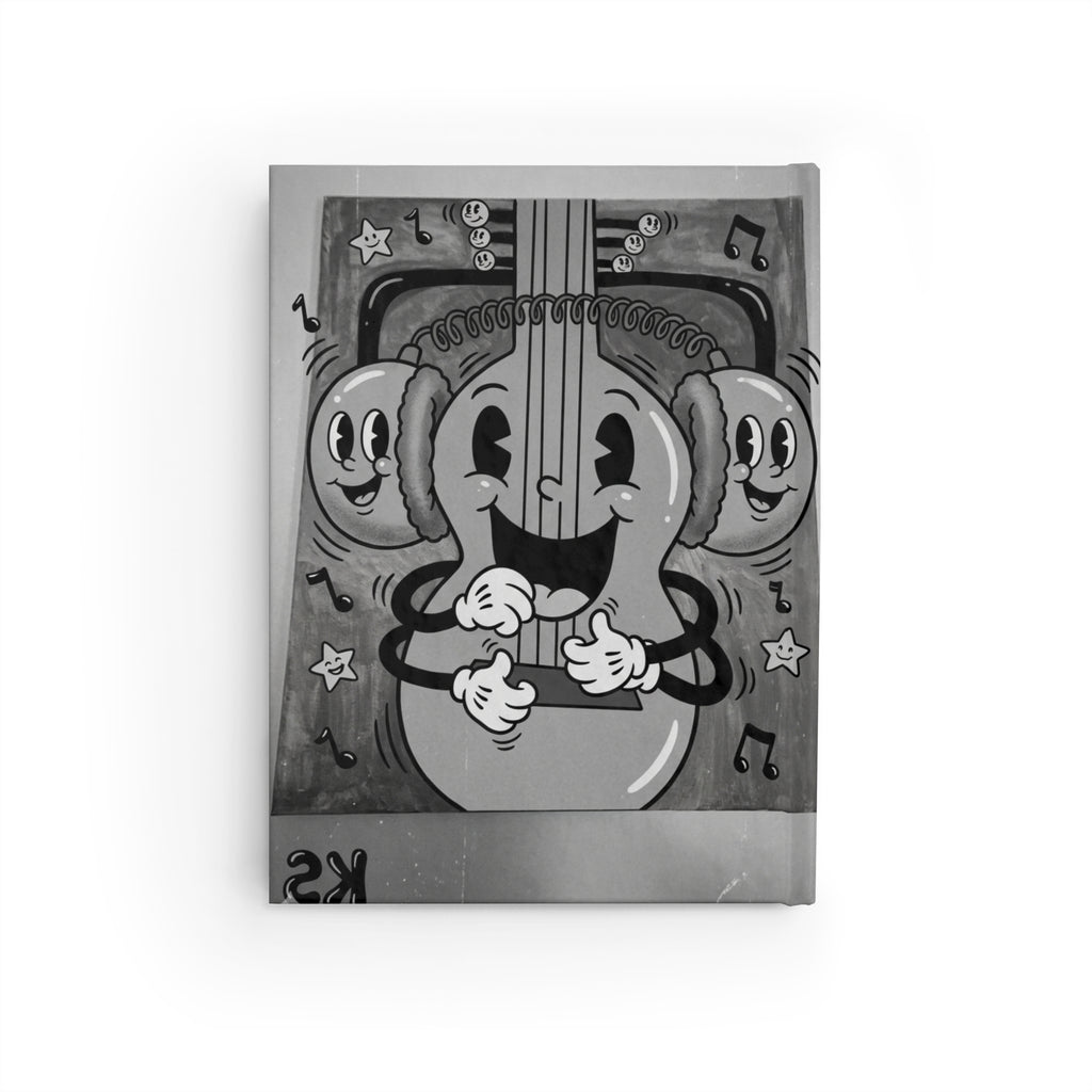 Music Lover Journal - Cute Guitar Character Ruled Notebook