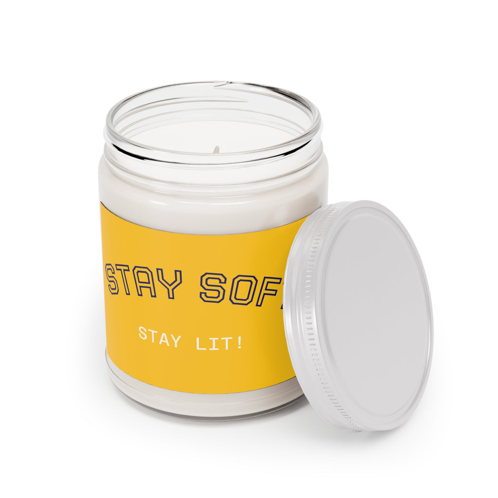 Stay Soft Soy Candle – 9oz Scented Jar (Stay Lit!)
