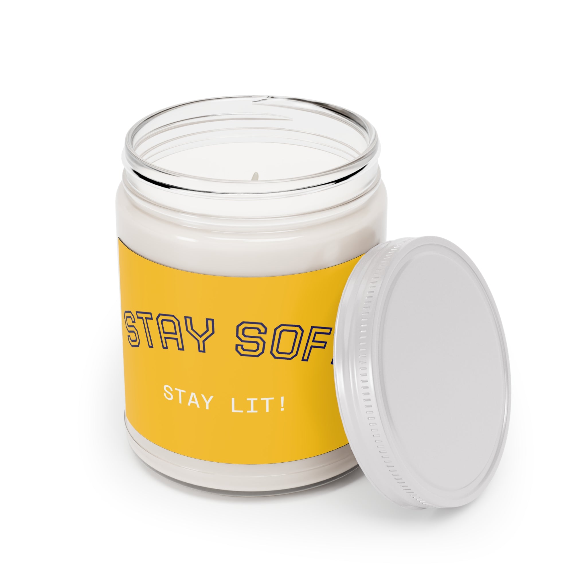 Stay Soft Soy Candle – 9oz Scented Jar (Stay Lit!)