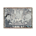 Vintage Movie Night Woven Blanket — Retro Film Stars Throw for Cozy Home & Gifts