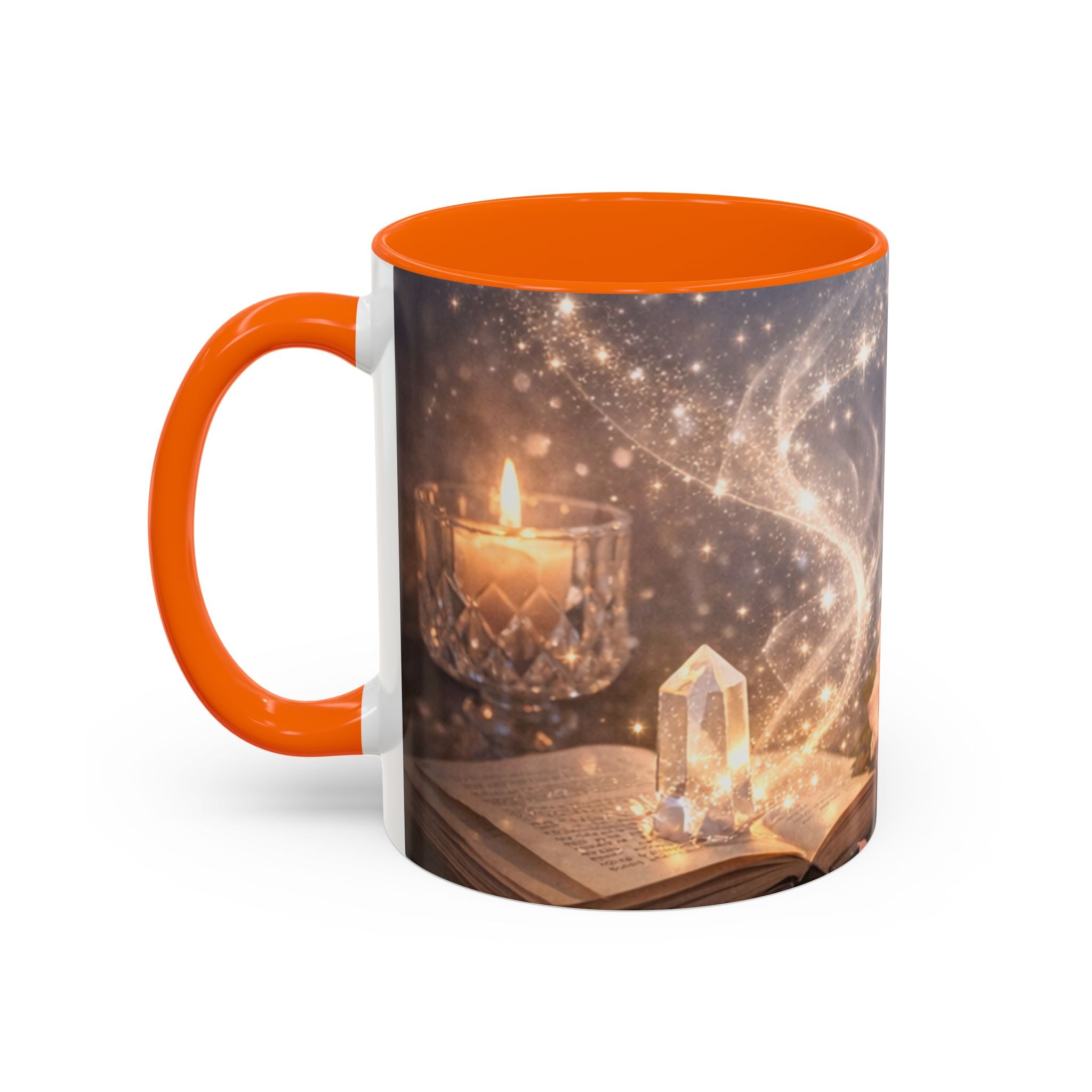 Vintage Rose & Perfume Accent Coffee Mug — Sparkling Floral 11/15oz