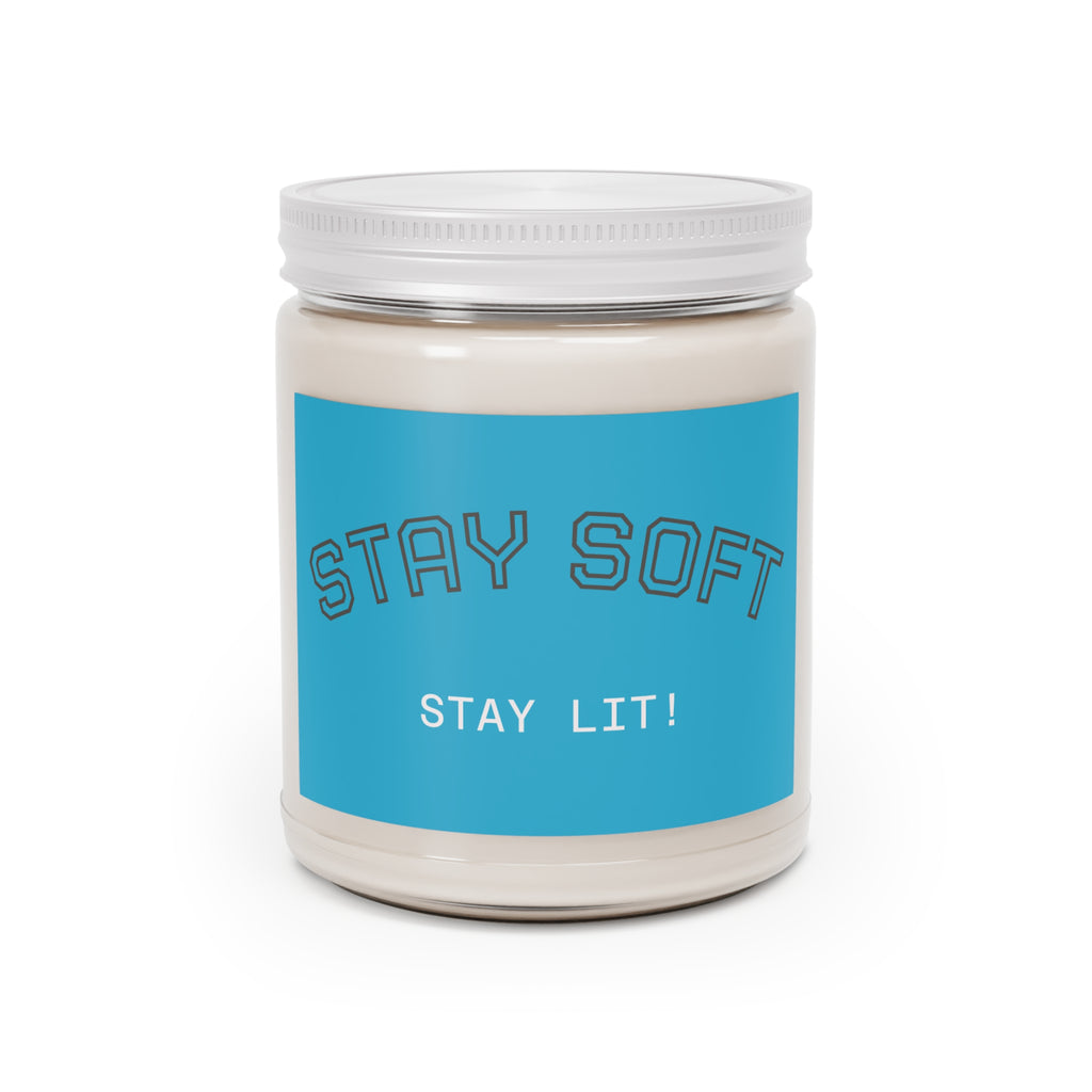 Stay Soft Soy Candle – 9oz Scented Jar (Stay Lit!)