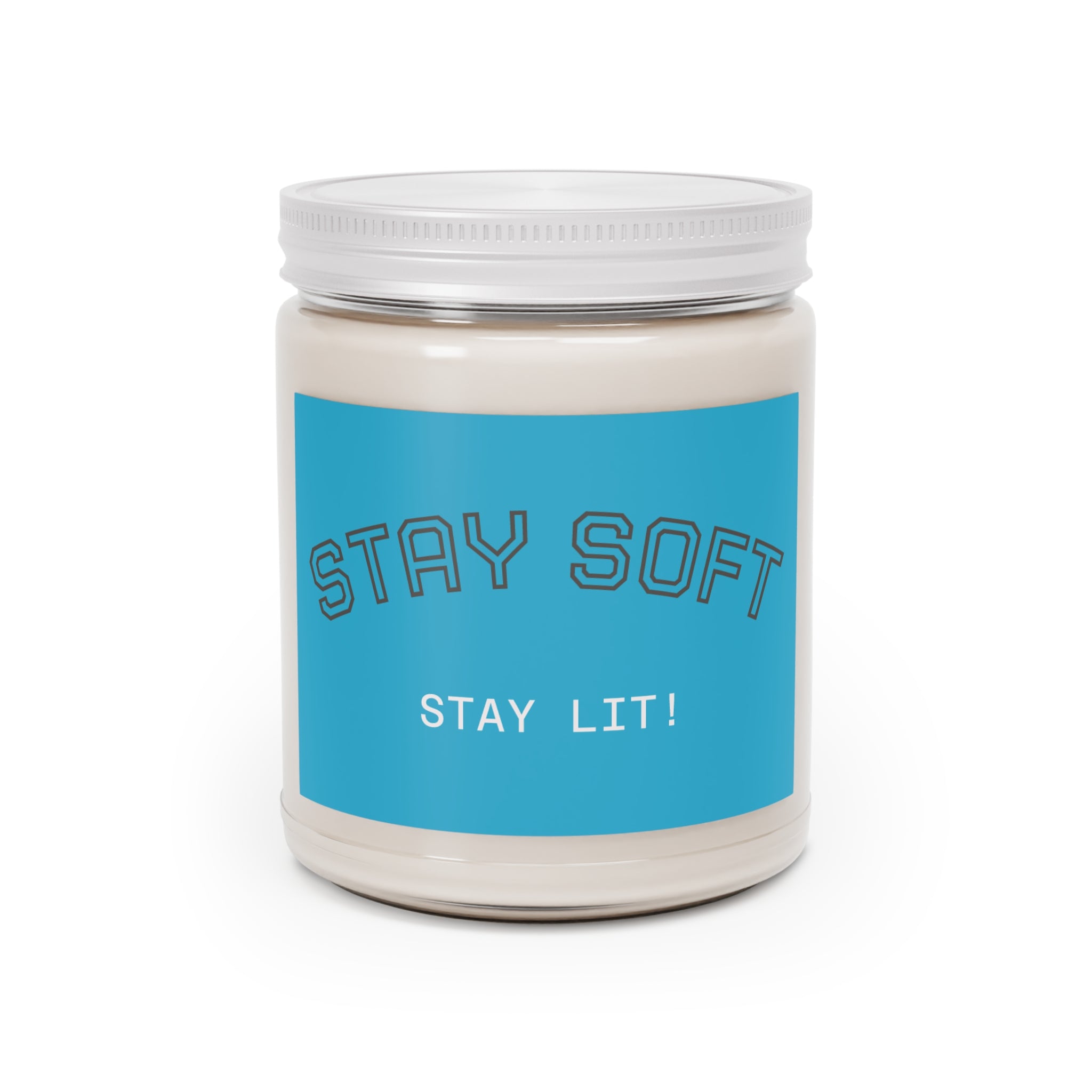 Stay Soft Soy Candle – 9oz Scented Jar (Stay Lit!)