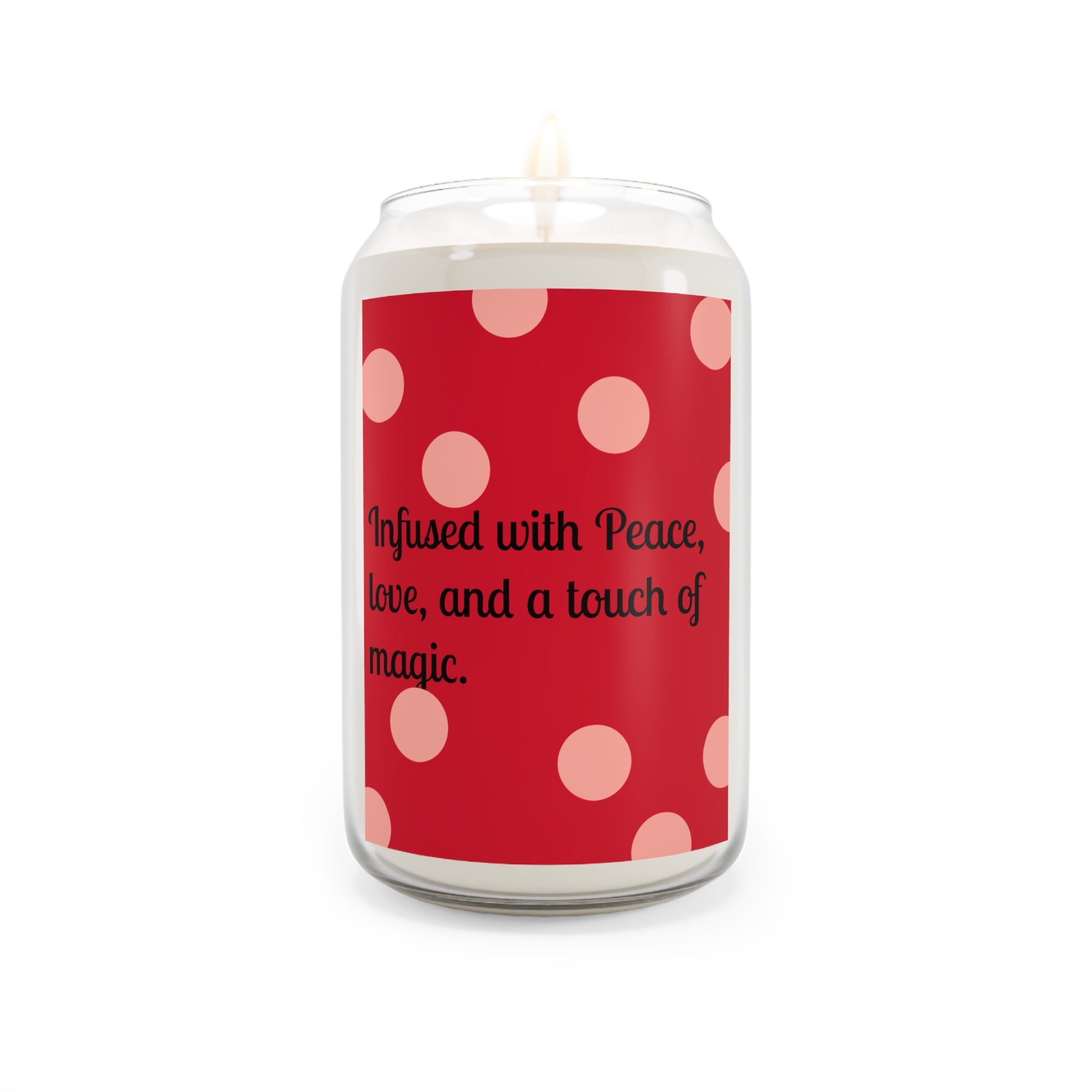 Soy Candle — "Infused with Peace, Love, and a Touch of Magic" (13.75 oz)