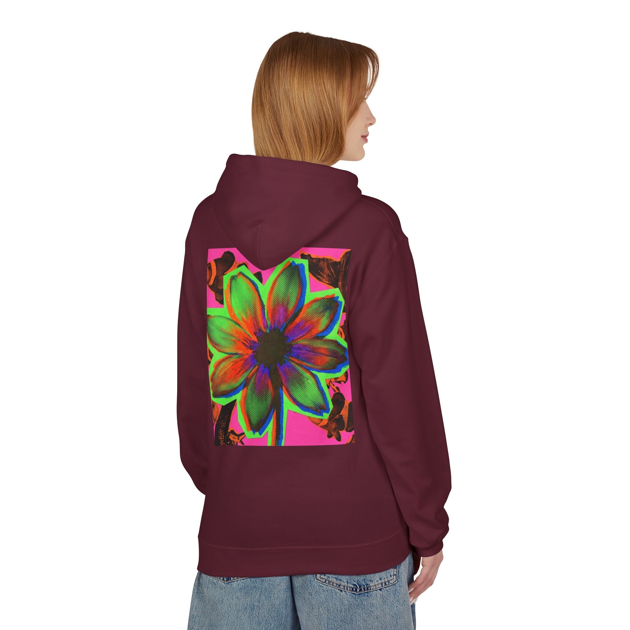 Hoodie - "I'm a Menace in Cute Shoes" Floral Pop Art Graphic Hoodie