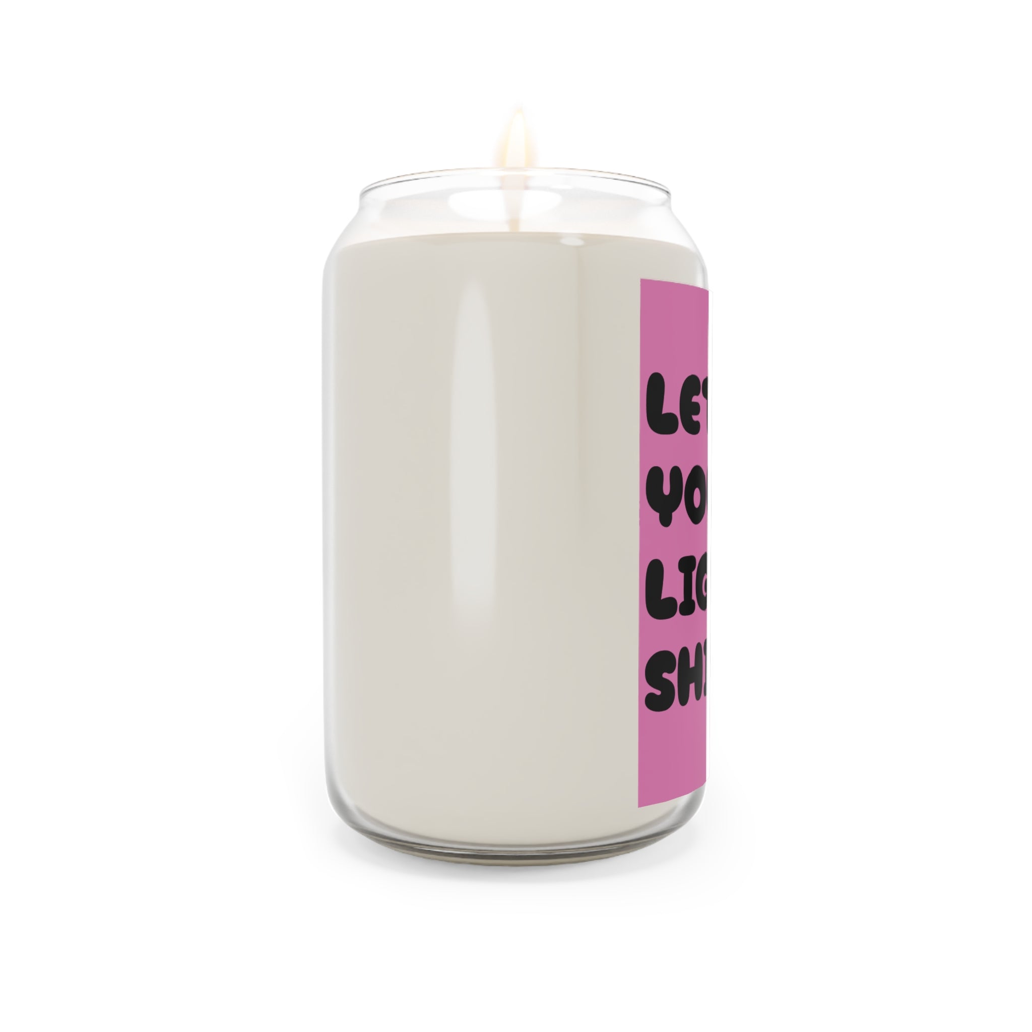 Let Your Light Shine Scented Soy Candle — 13.75 oz Inspirational Red Label