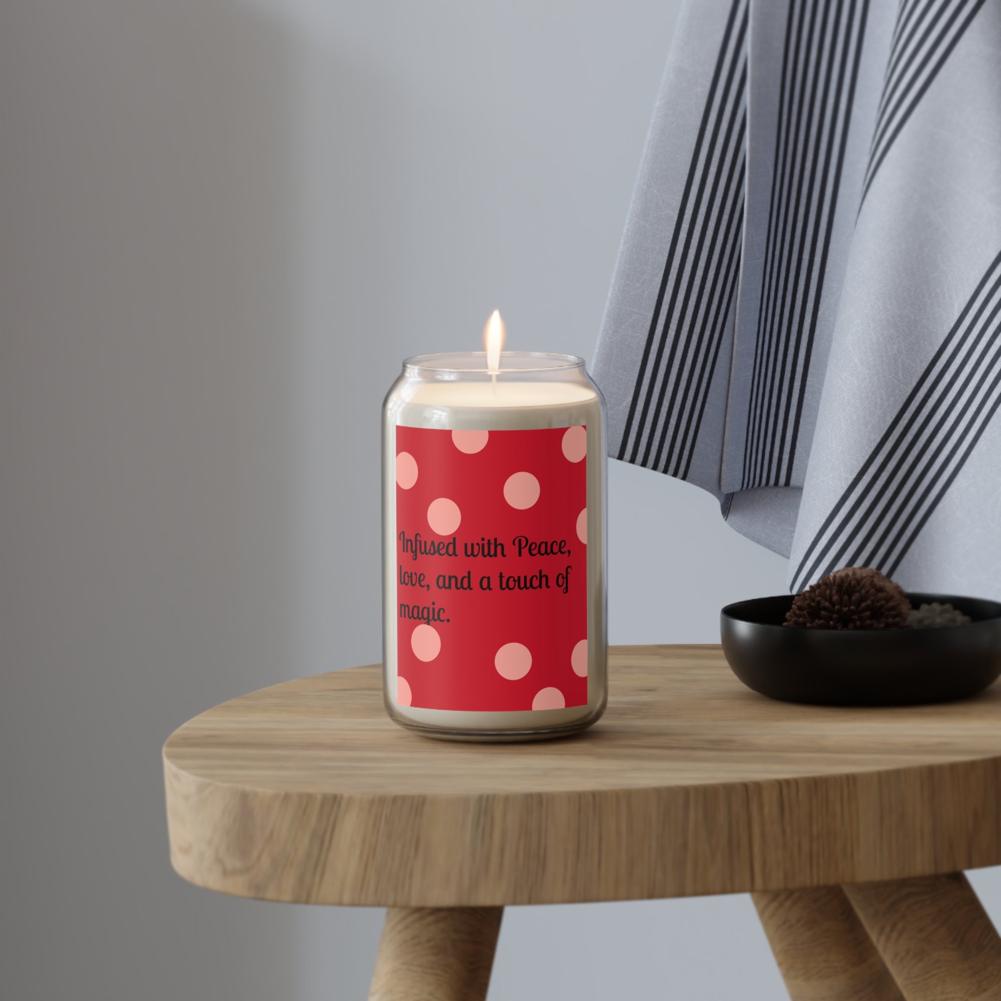 Soy Candle — "Infused with Peace, Love, and a Touch of Magic" (13.75 oz)