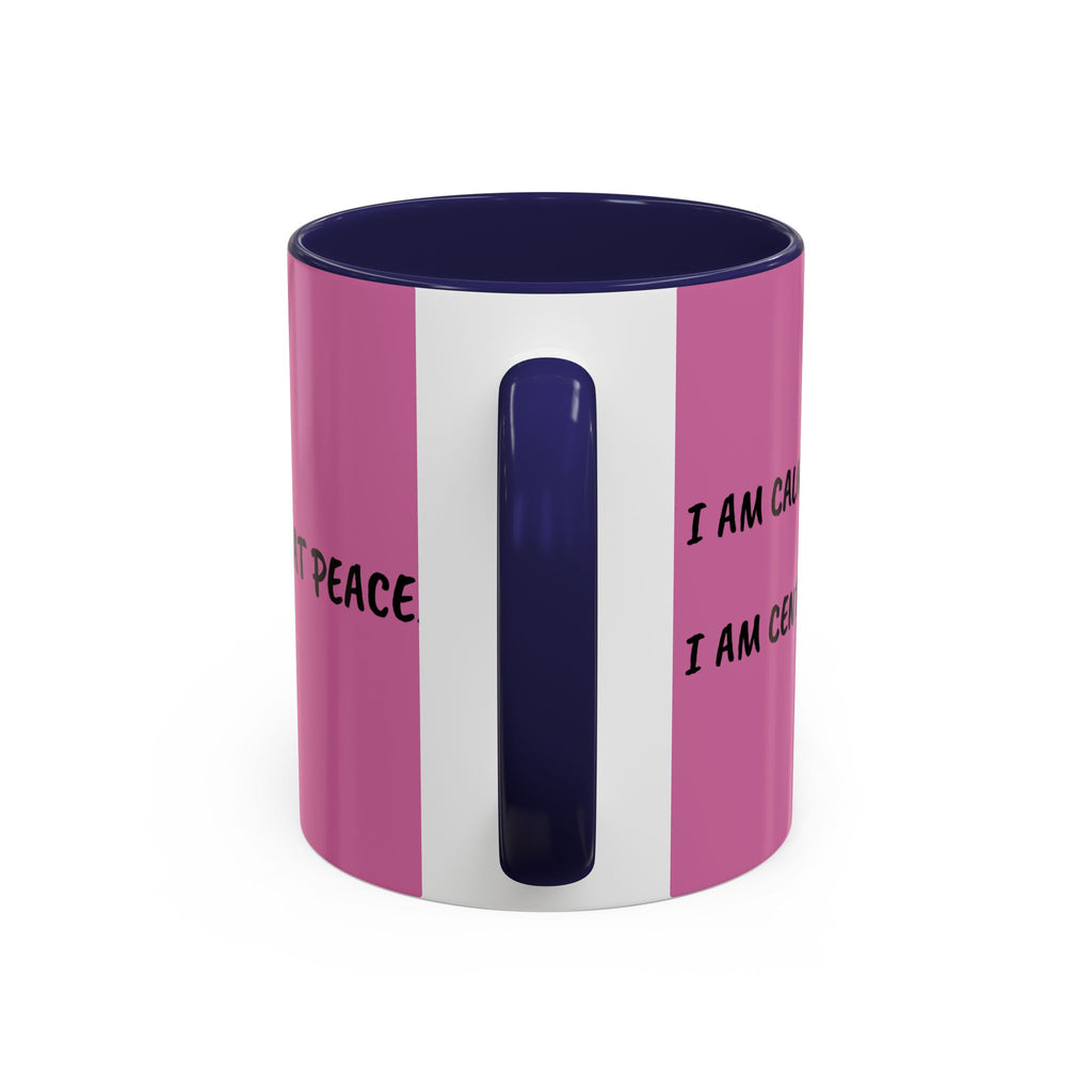 Hedgehog Sunflower Coffee Mug — "I Am At Peace" Accent Ceramic Mug