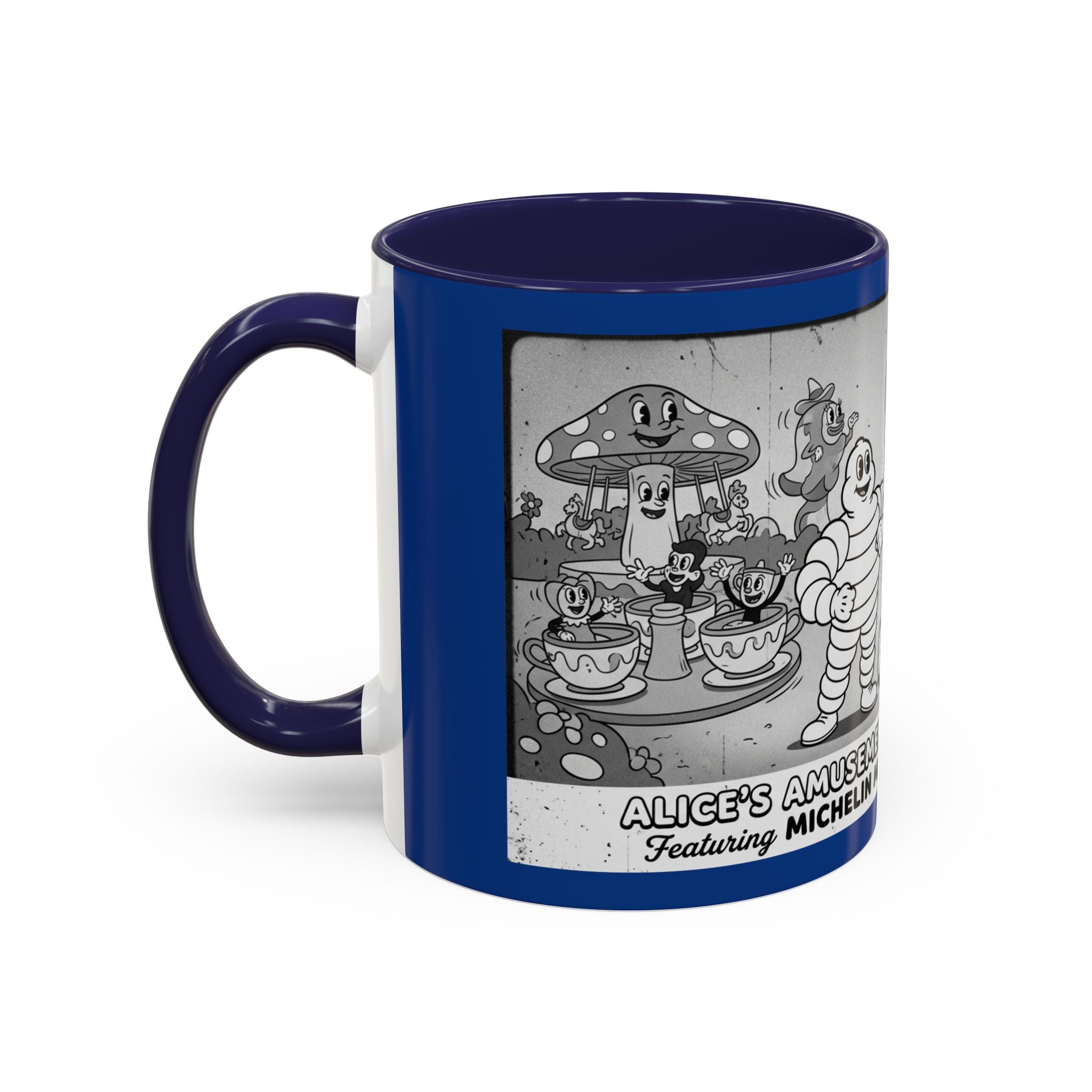 Vintage Amusement Park Characters Coffee Mug (Accent 11/15oz)