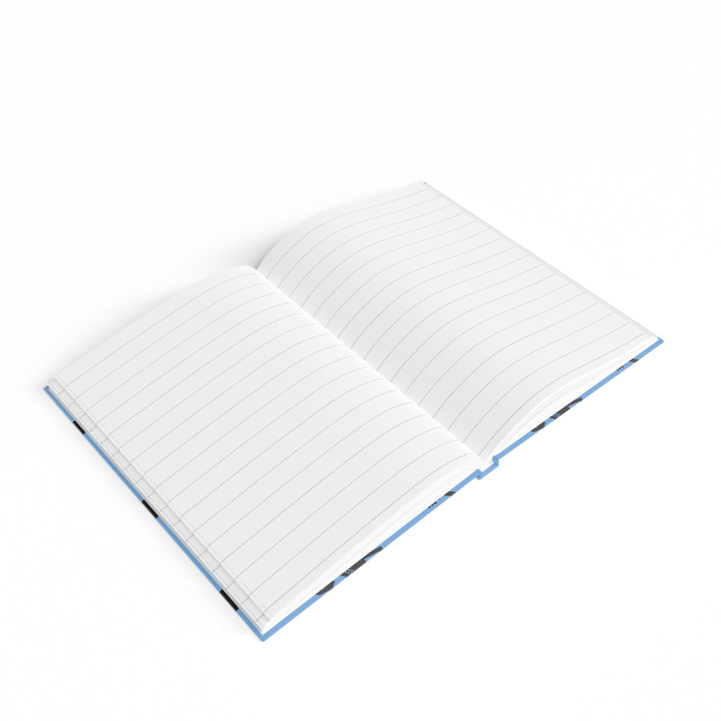 Retro Cassette 'Mixed Vibes' Ruled Journal — 80s Sunglass Pattern Notebook