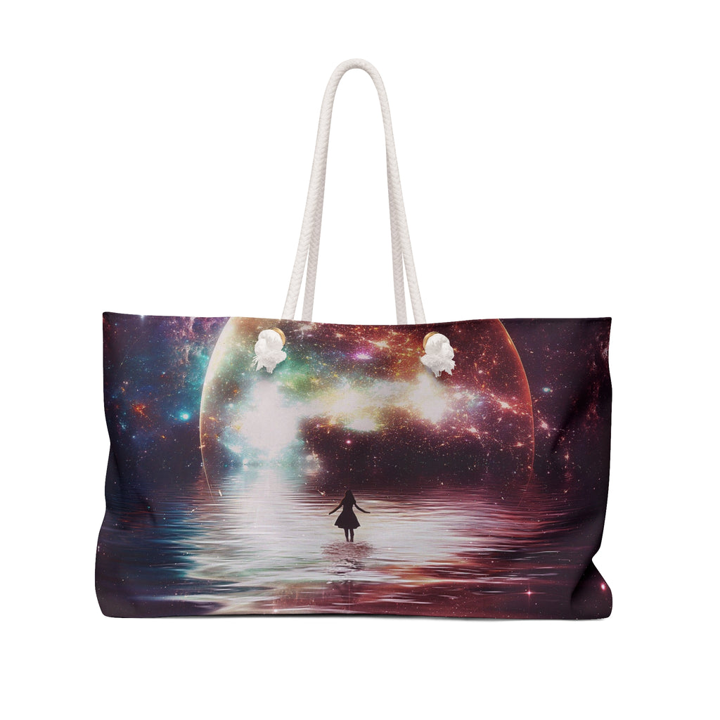 Cosmic Dream Weekender Bag — Moonlit Galaxy Travel Tote