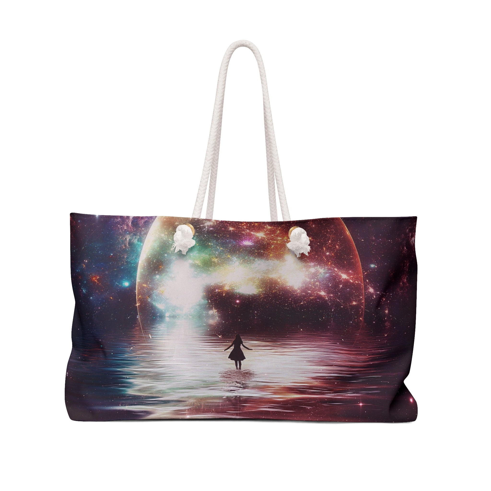 Cosmic Dream Weekender Bag — Moonlit Galaxy Travel Tote