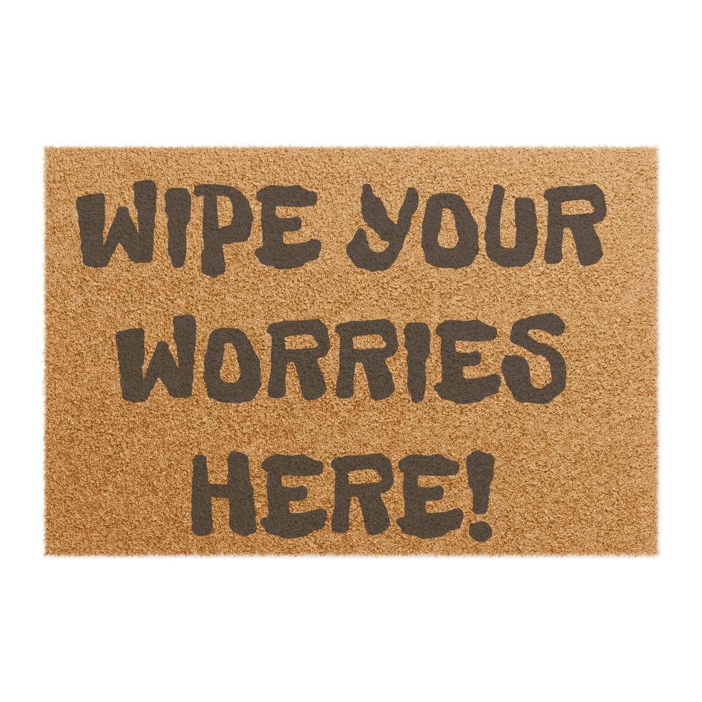 Doormat — "Less Worry More Wander" Outdoor Welcome Mat