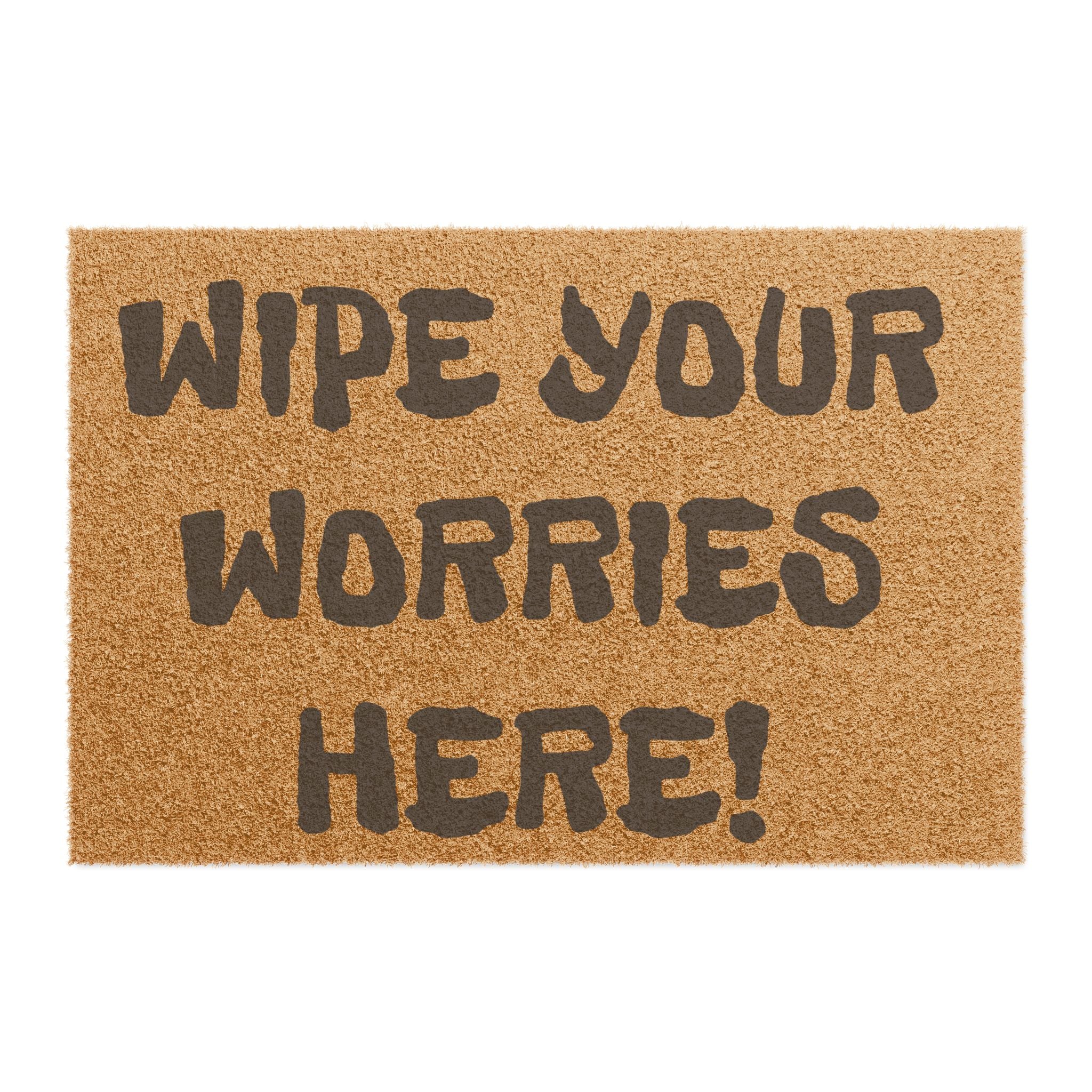 Doormat — "Less Worry More Wander" Outdoor Welcome Mat