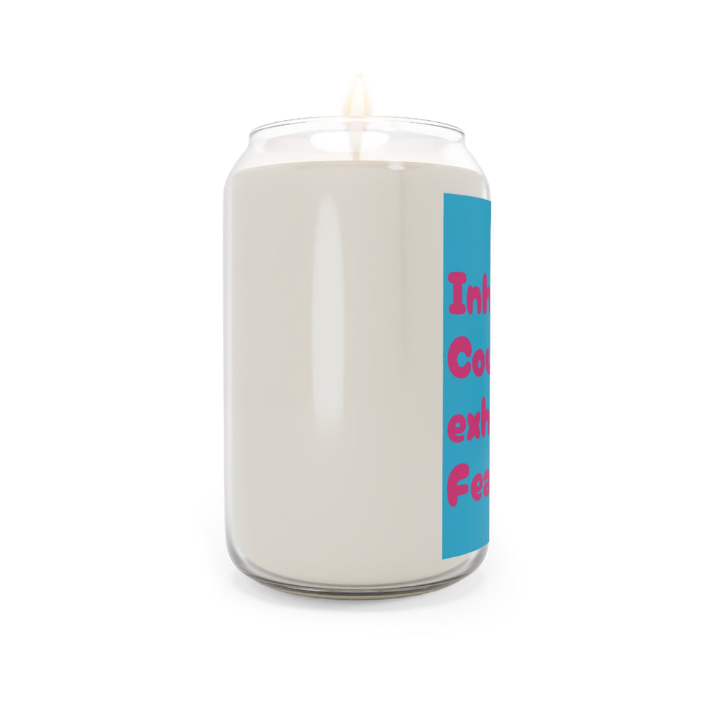 Soy Candle — "Inhale Courage, Exhale Fear" Motivational Scented Candle (13.75 oz)