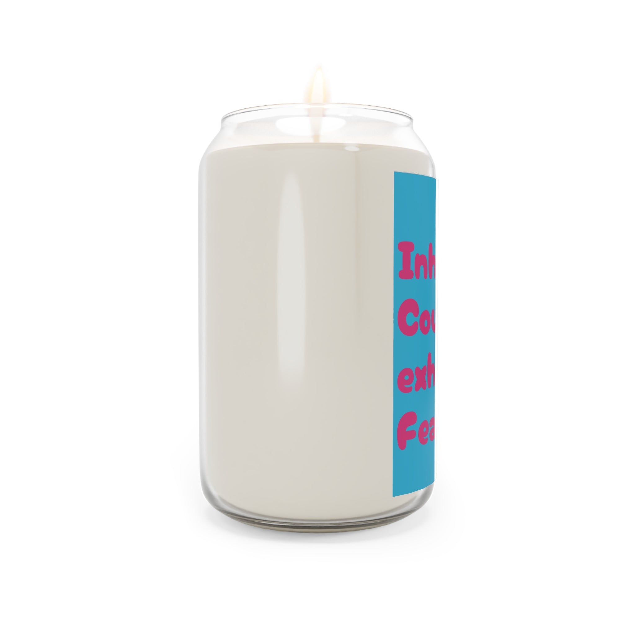 Soy Candle — "Inhale Courage, Exhale Fear" Motivational Scented Candle (13.75 oz)