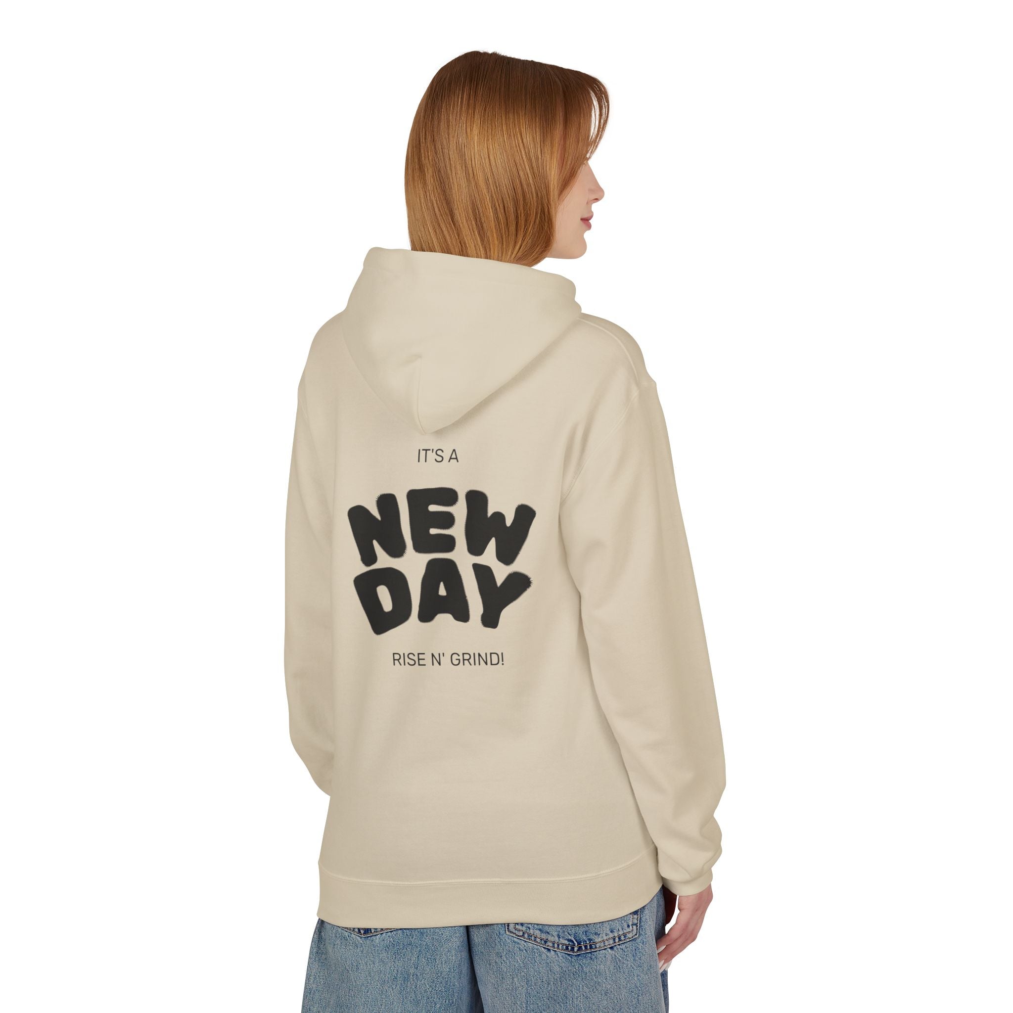 New Day Hoodie — Sunrise Motivation Graphic Pullover
