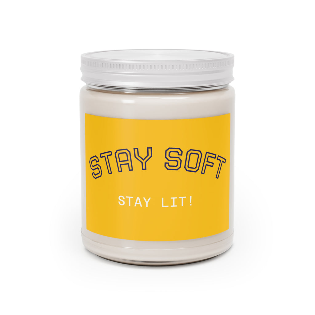 Stay Soft Soy Candle – 9oz Scented Jar (Stay Lit!)