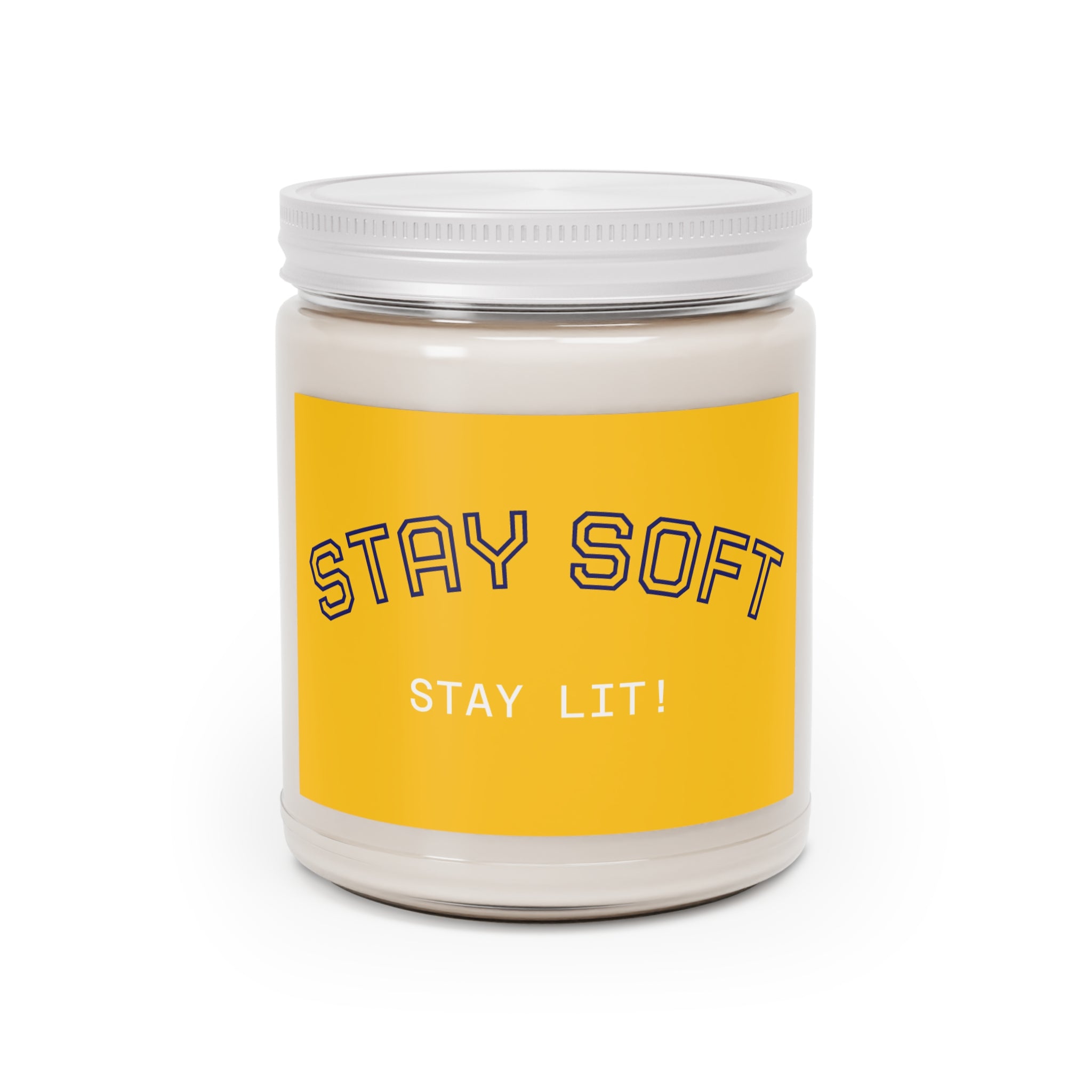 Stay Soft Soy Candle – 9oz Scented Jar (Stay Lit!)