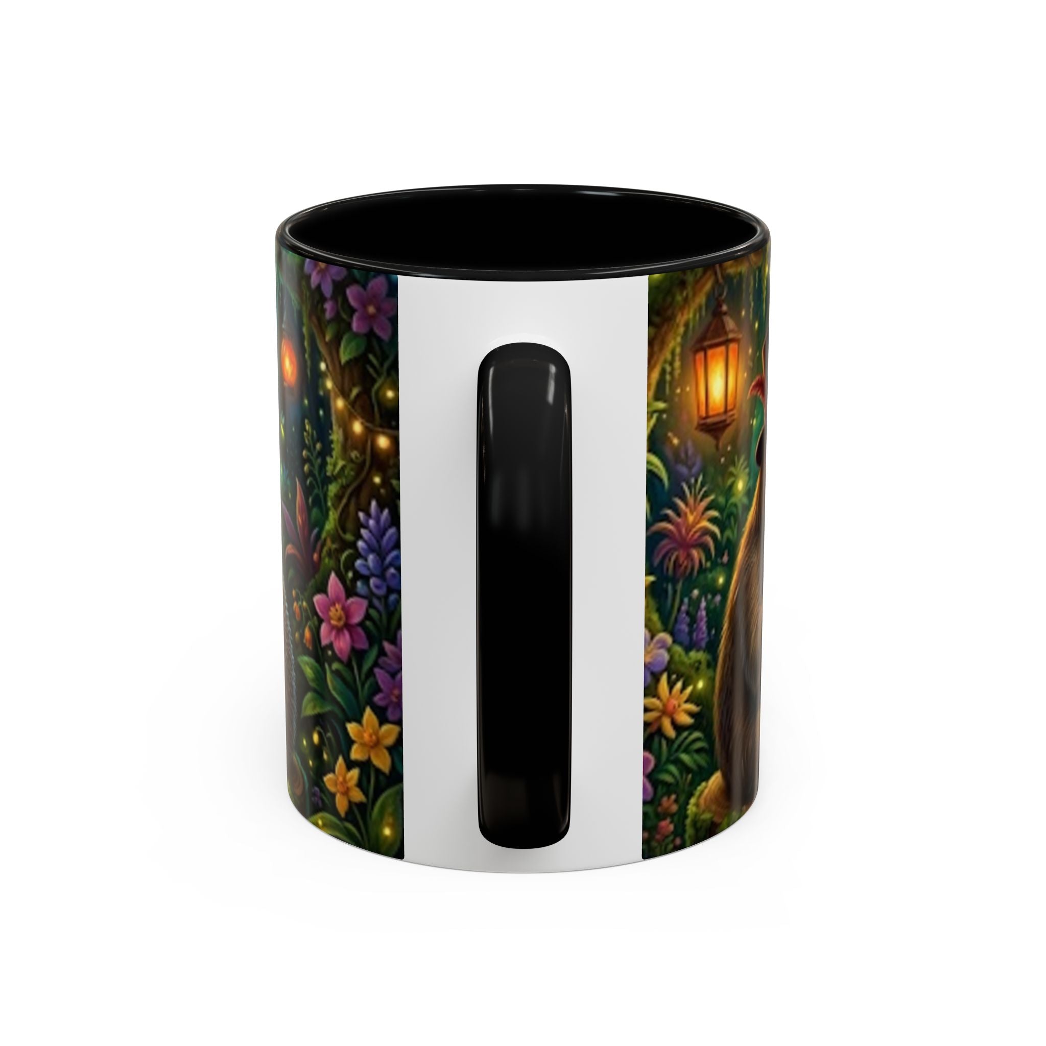 Sloth & Hedgehog Poker Night Coffee Mug — Whimsical Woodland Animal Tea Cup (11/15oz)