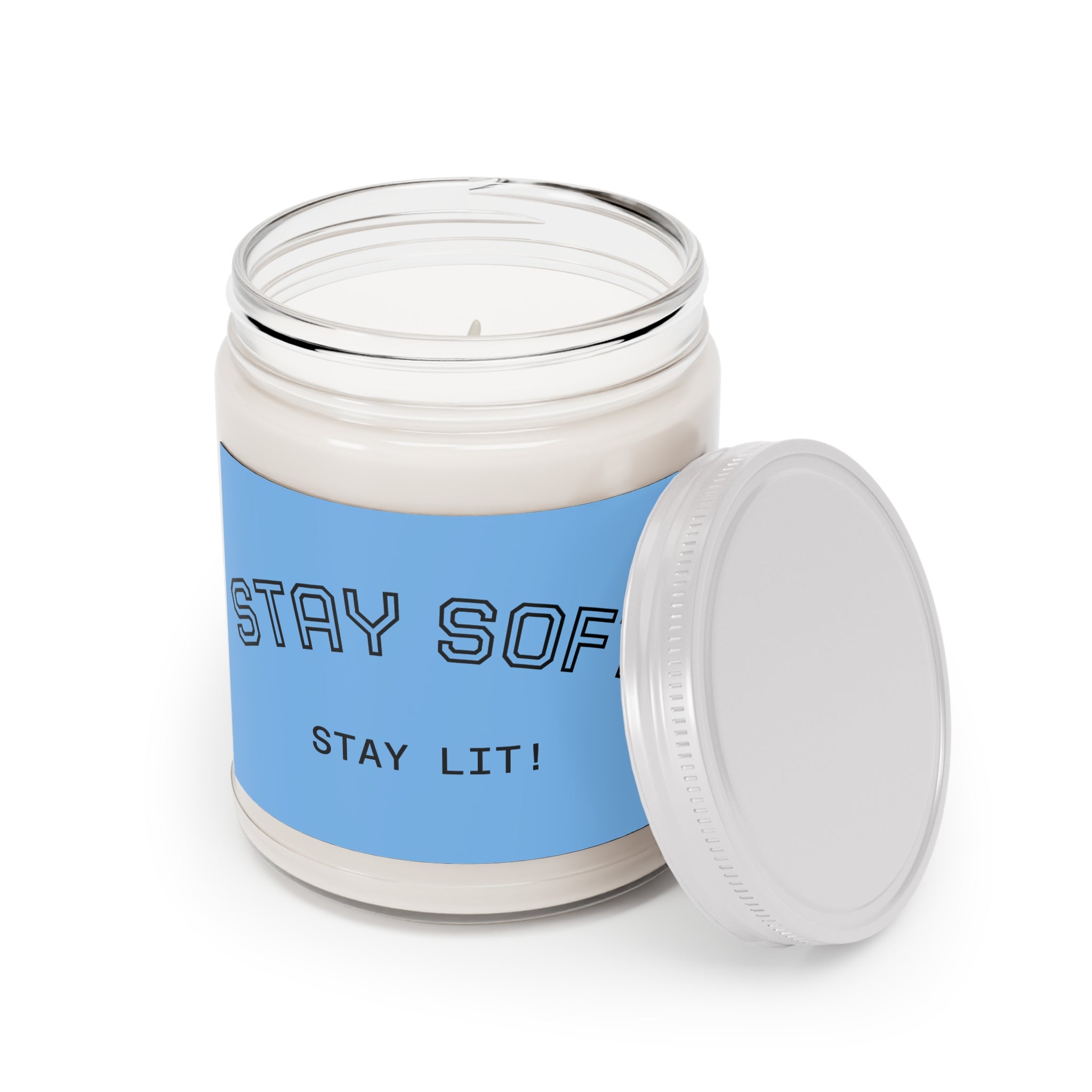 Stay Soft Soy Candle – 9oz Scented Jar (Stay Lit!)