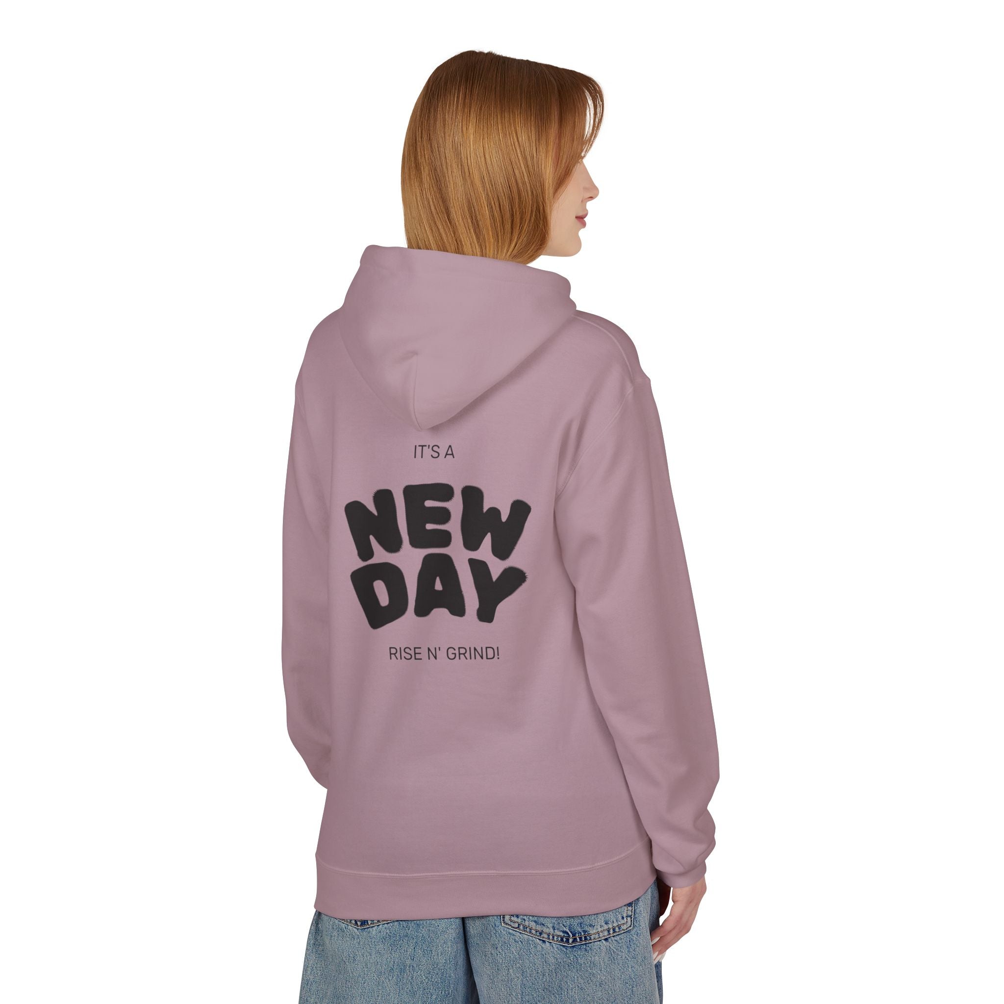 New Day Hoodie — Sunrise Motivation Graphic Pullover