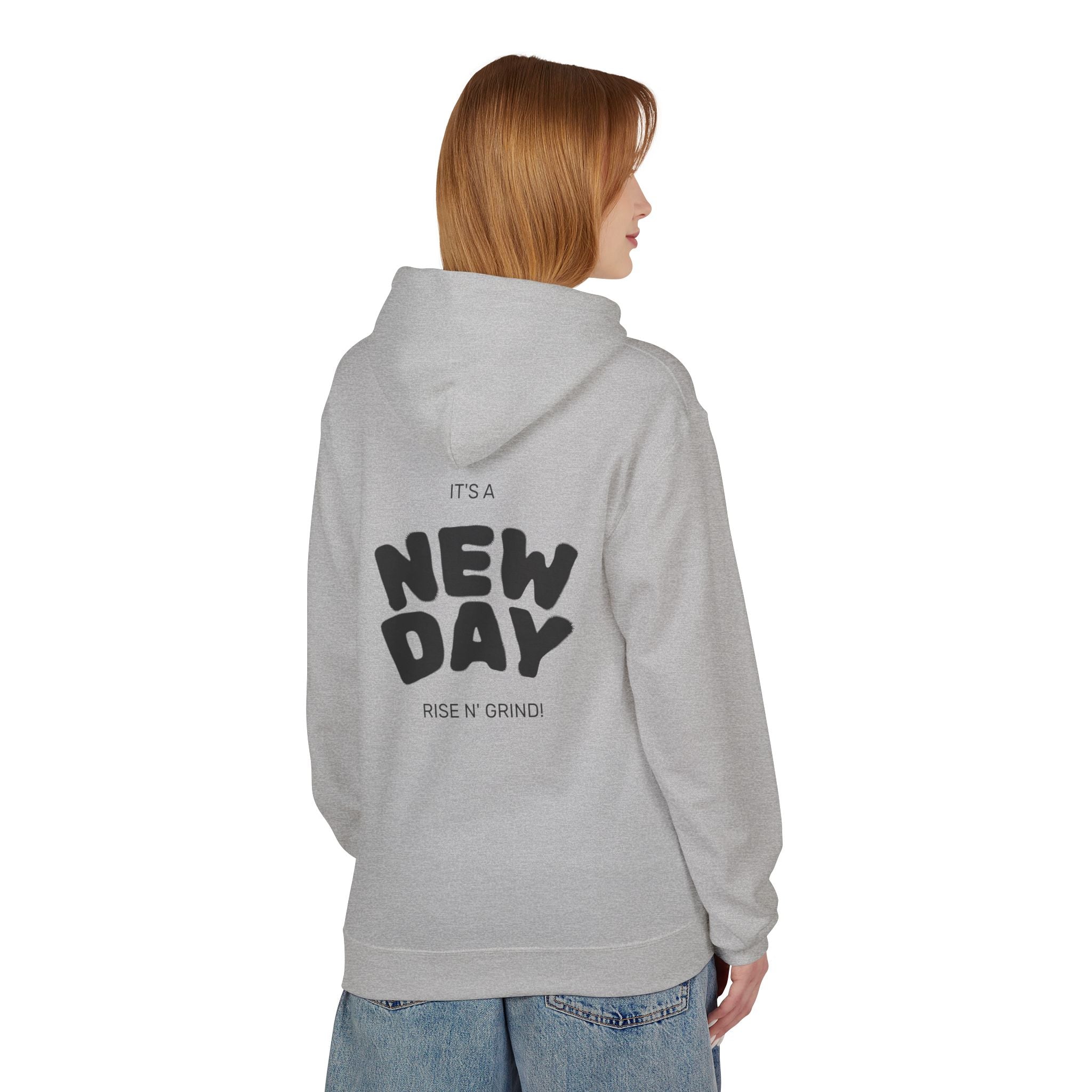 New Day Hoodie — Sunrise Motivation Graphic Pullover