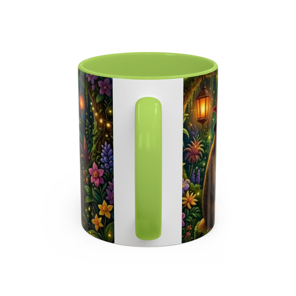 Sloth & Hedgehog Poker Night Coffee Mug — Whimsical Woodland Animal Tea Cup (11/15oz)