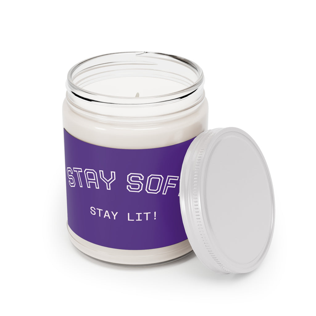 Stay Soft Soy Candle – 9oz Scented Jar (Stay Lit!)