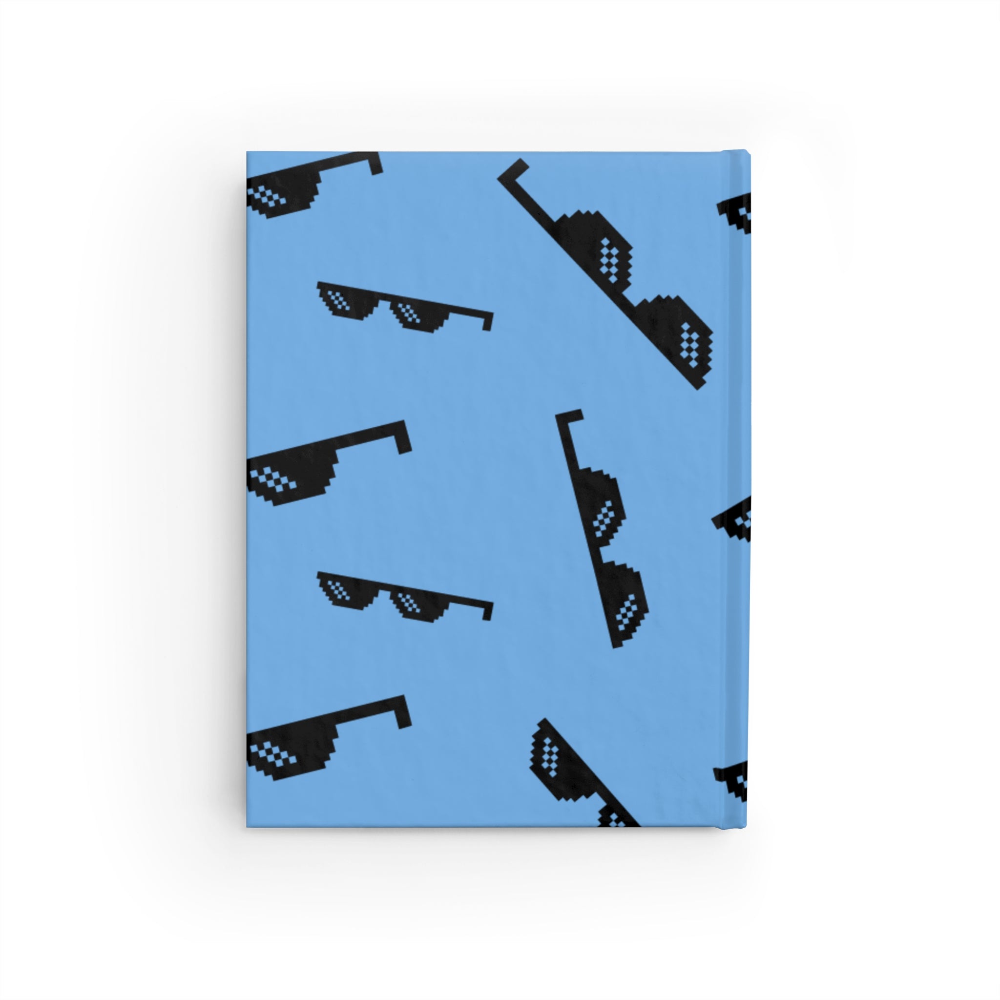Retro 'Mixed Vibes' Cassette Journal — Blue Sunglasses Pattern