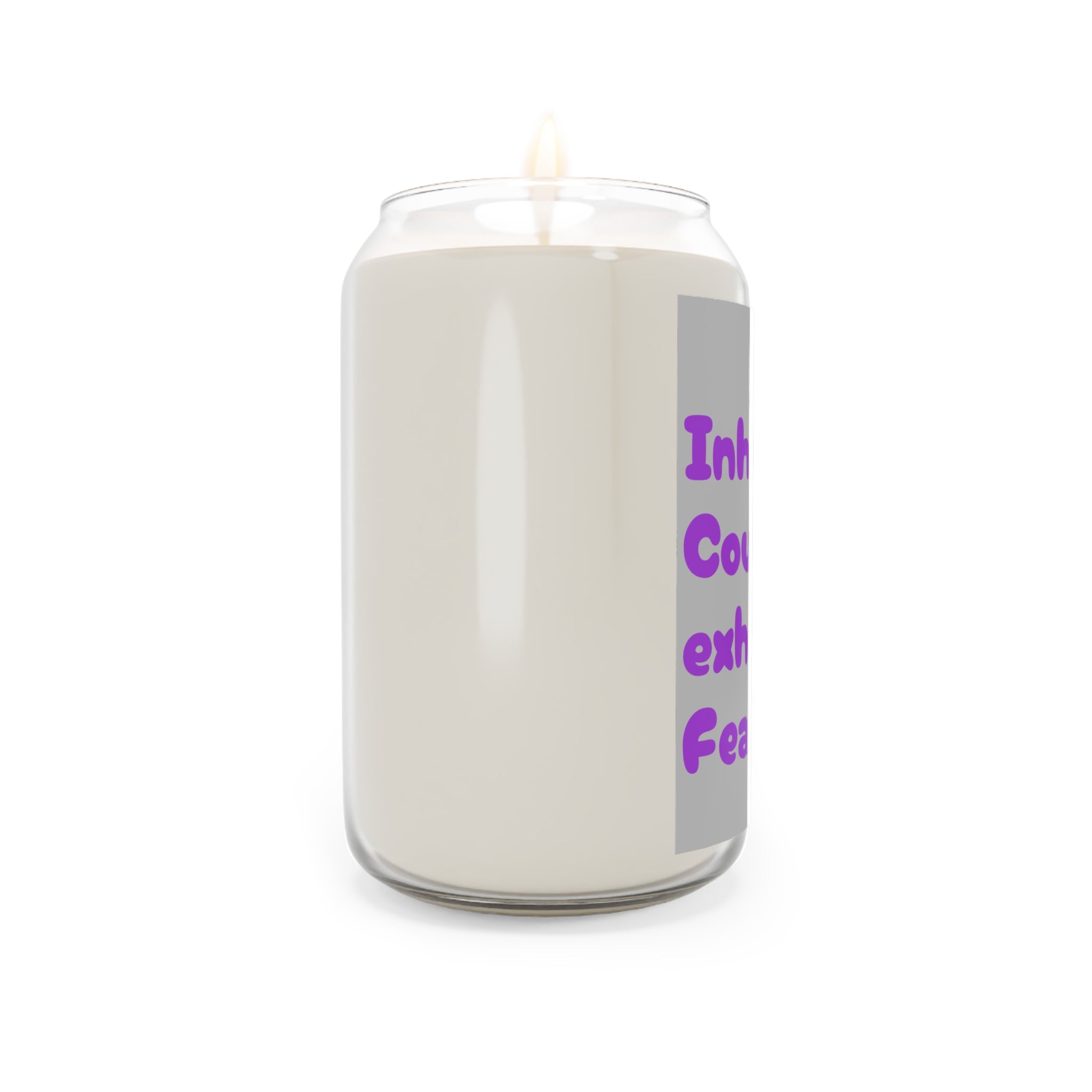 Soy Candle — "Inhale Courage, Exhale Fear" Motivational Scented Candle (13.75 oz)